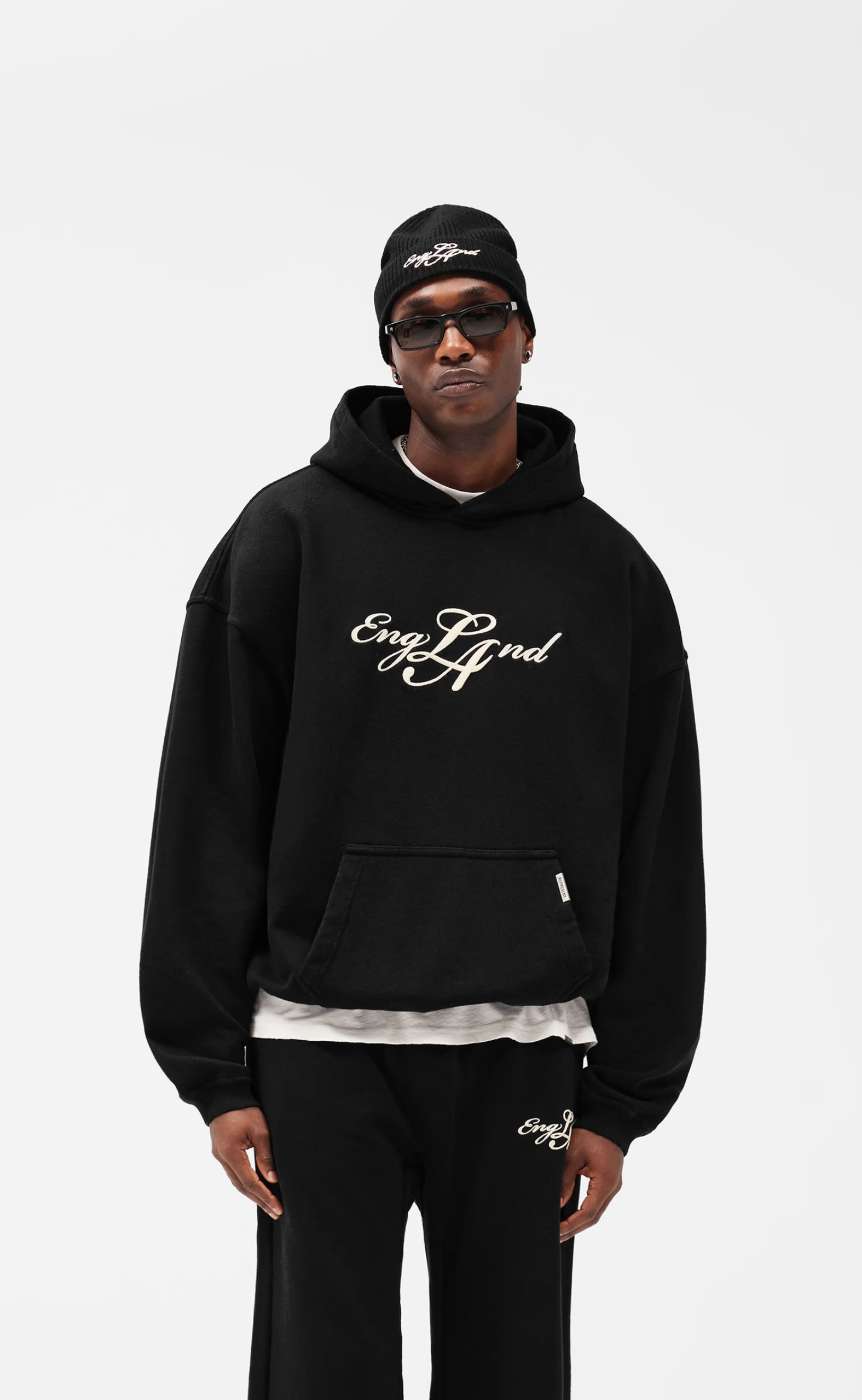 ENGLAND JET BLACK HOODIE