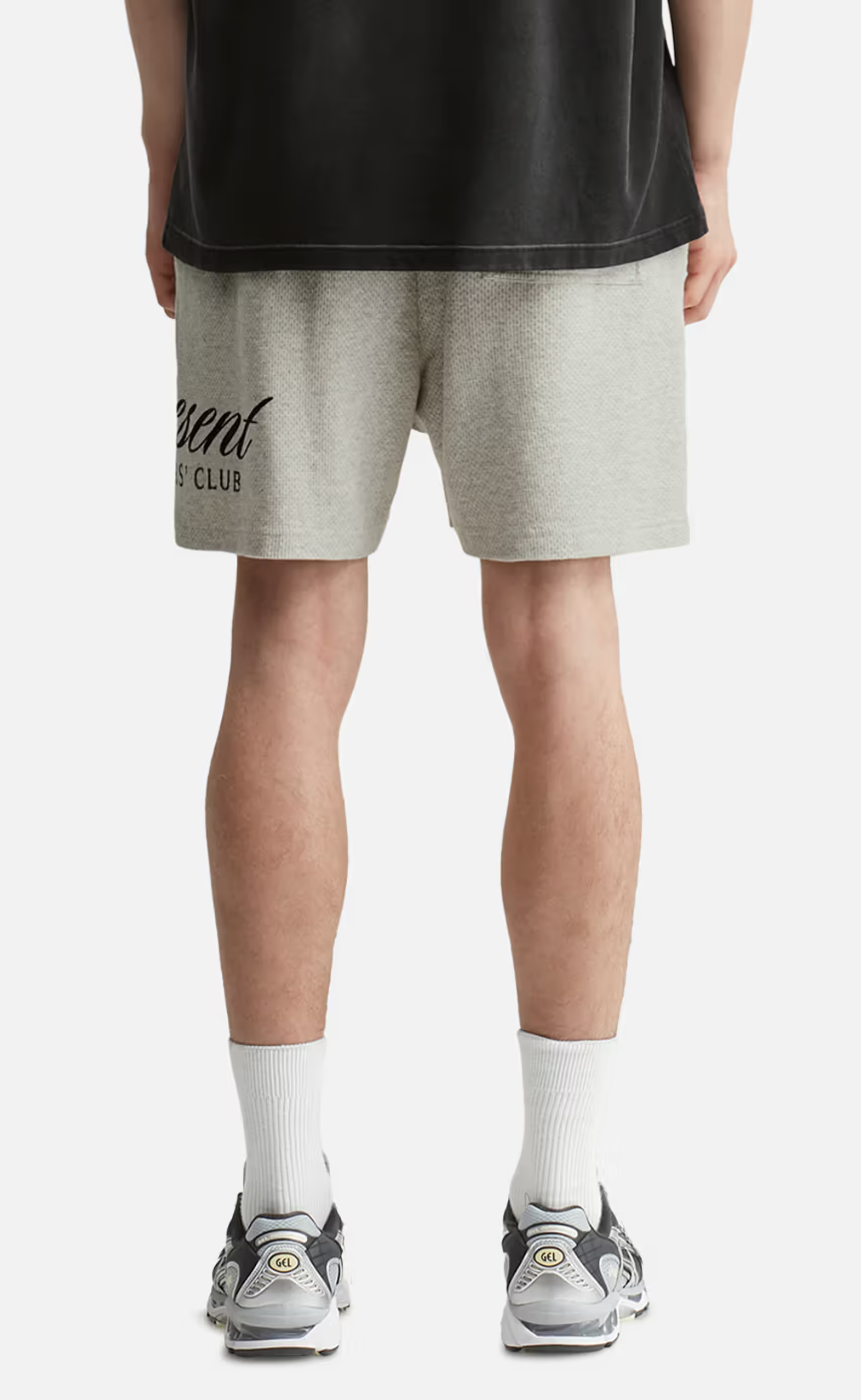 OWNERS CLUB SCRIPT MESH CREAM MARL SHORTS