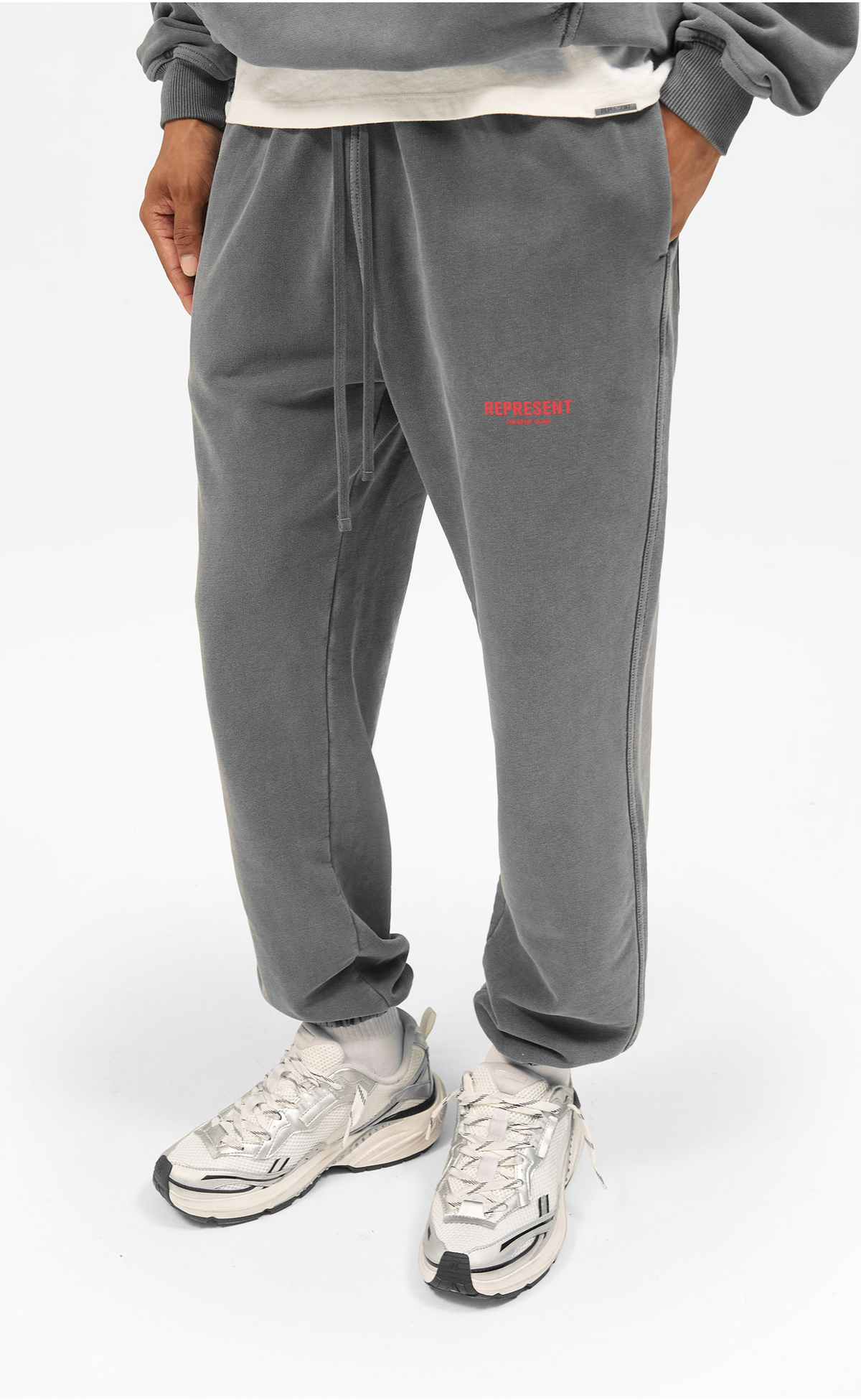 REPRESENT OWNERS CLUB WASHED BLACK SWEATPANTS