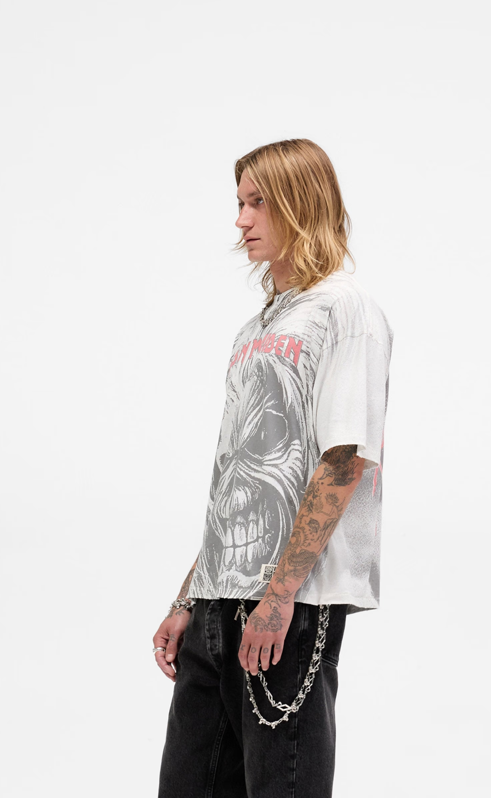 IRON MAIDEN X KILLERS FLATE WHITE T-SHIRT