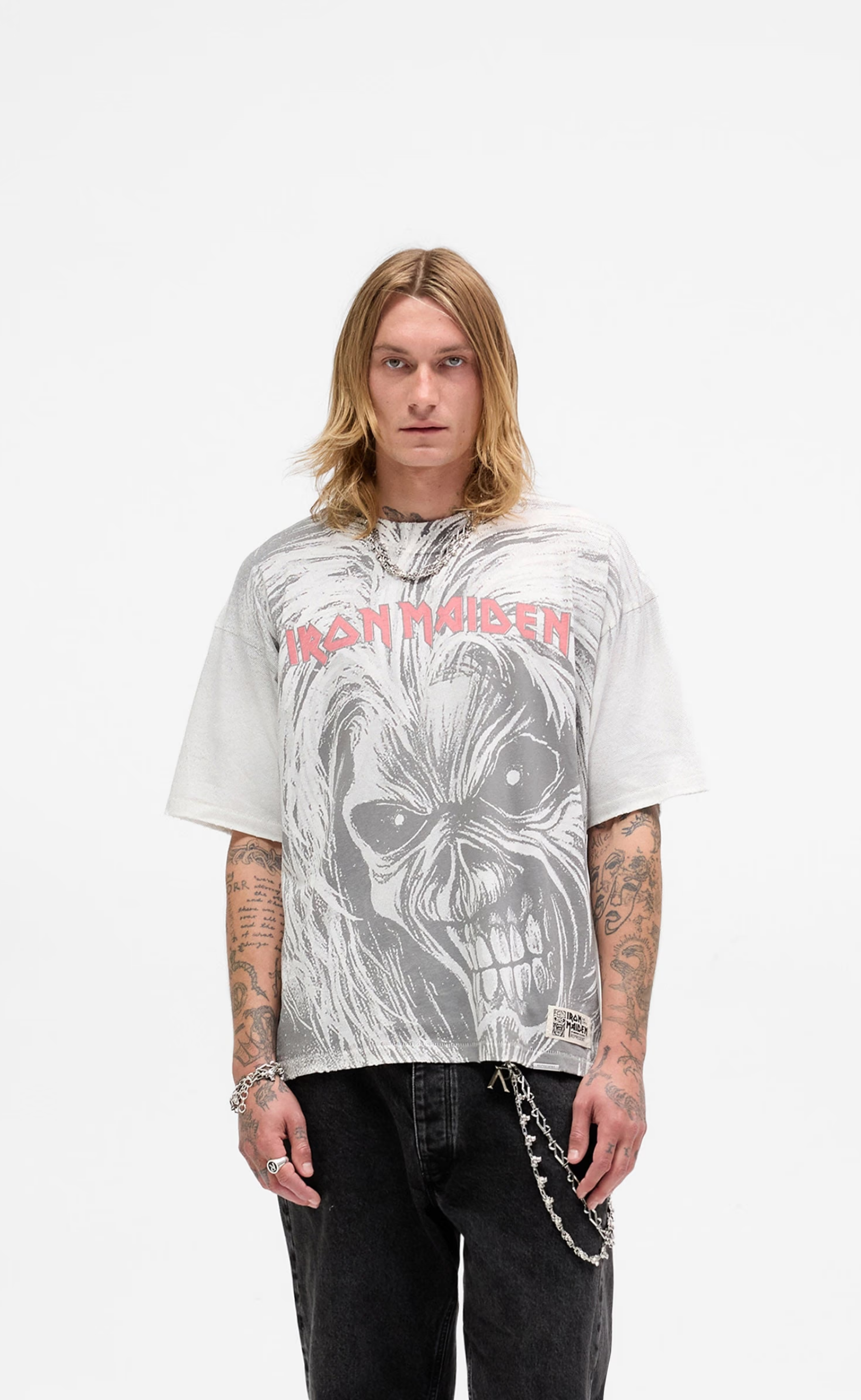 IRON MAIDEN X KILLERS FLATE WHITE T-SHIRT