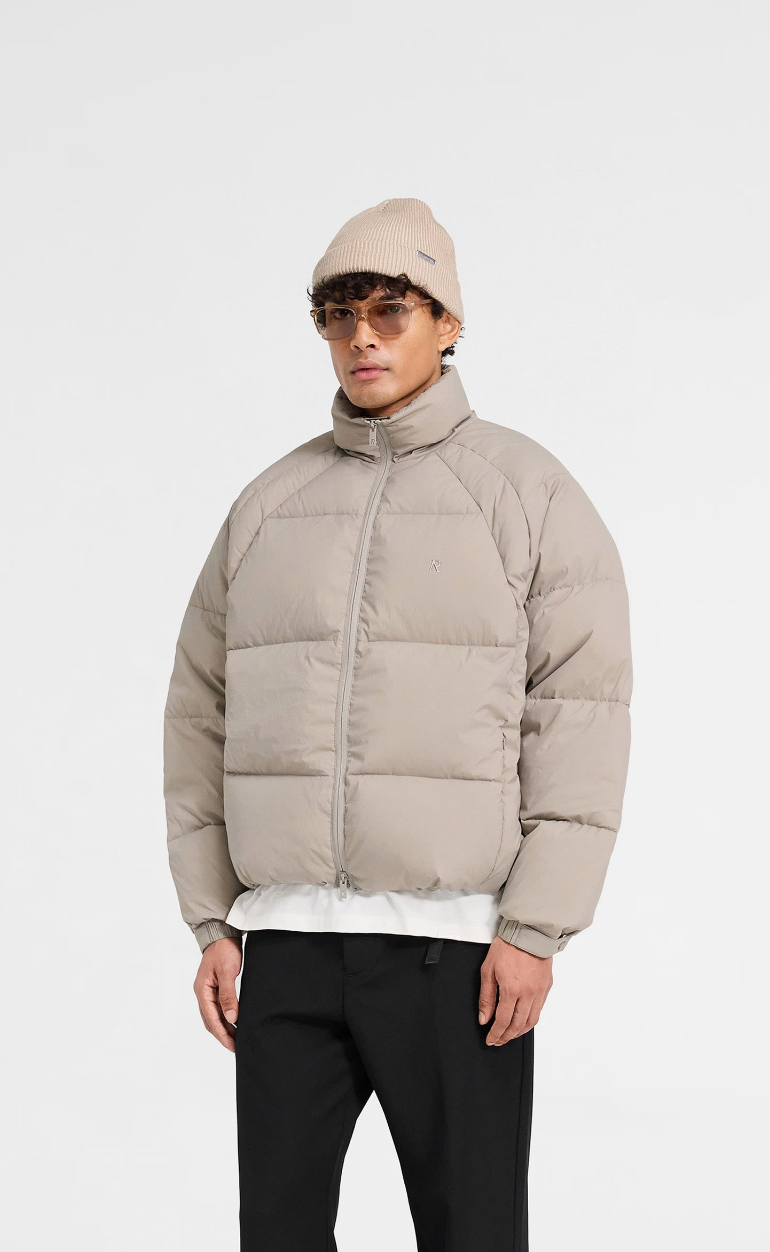 FUNNEL NECK PUFFER DUNE JACKET