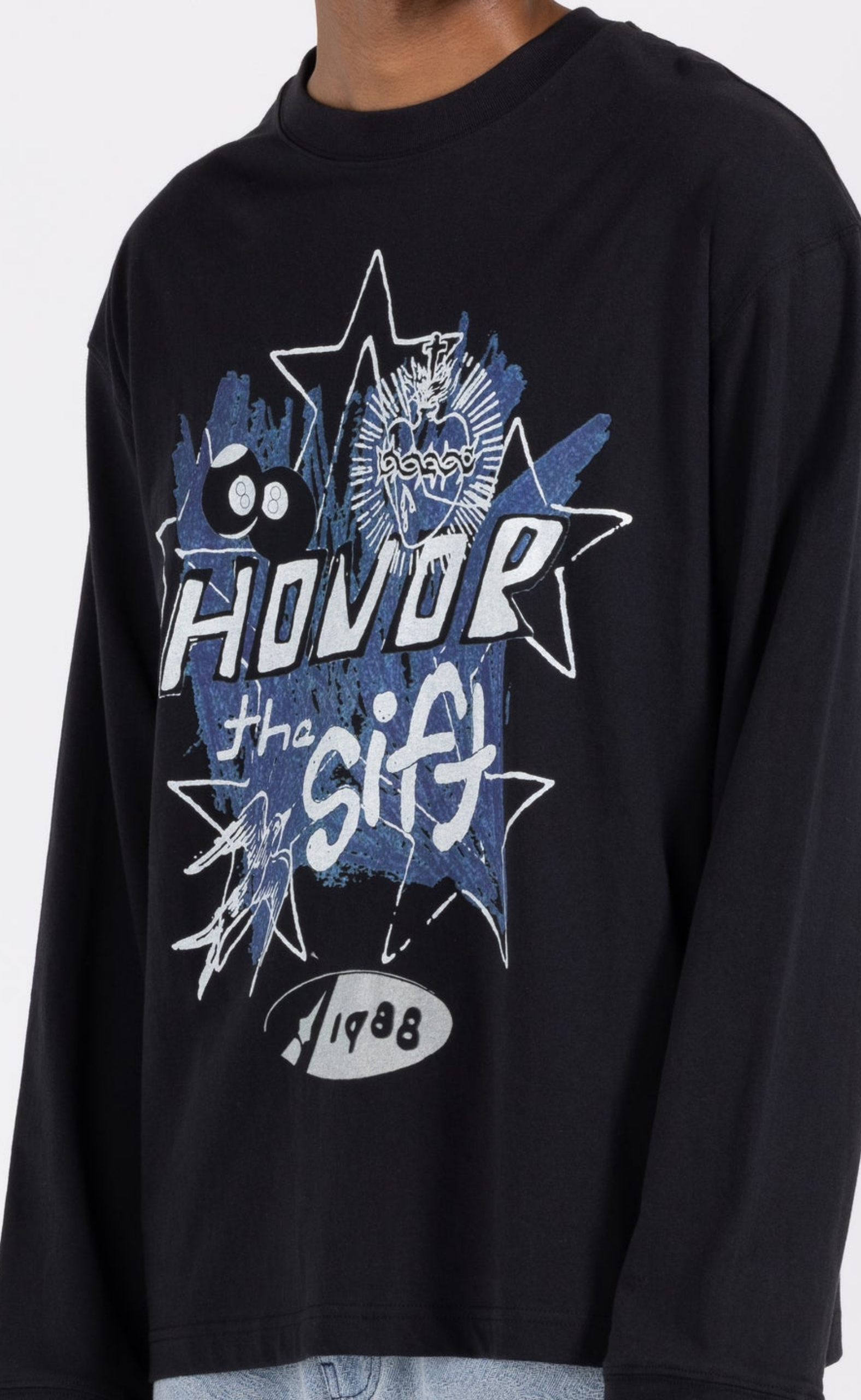 POP ART BLACK LONGSLEEVE