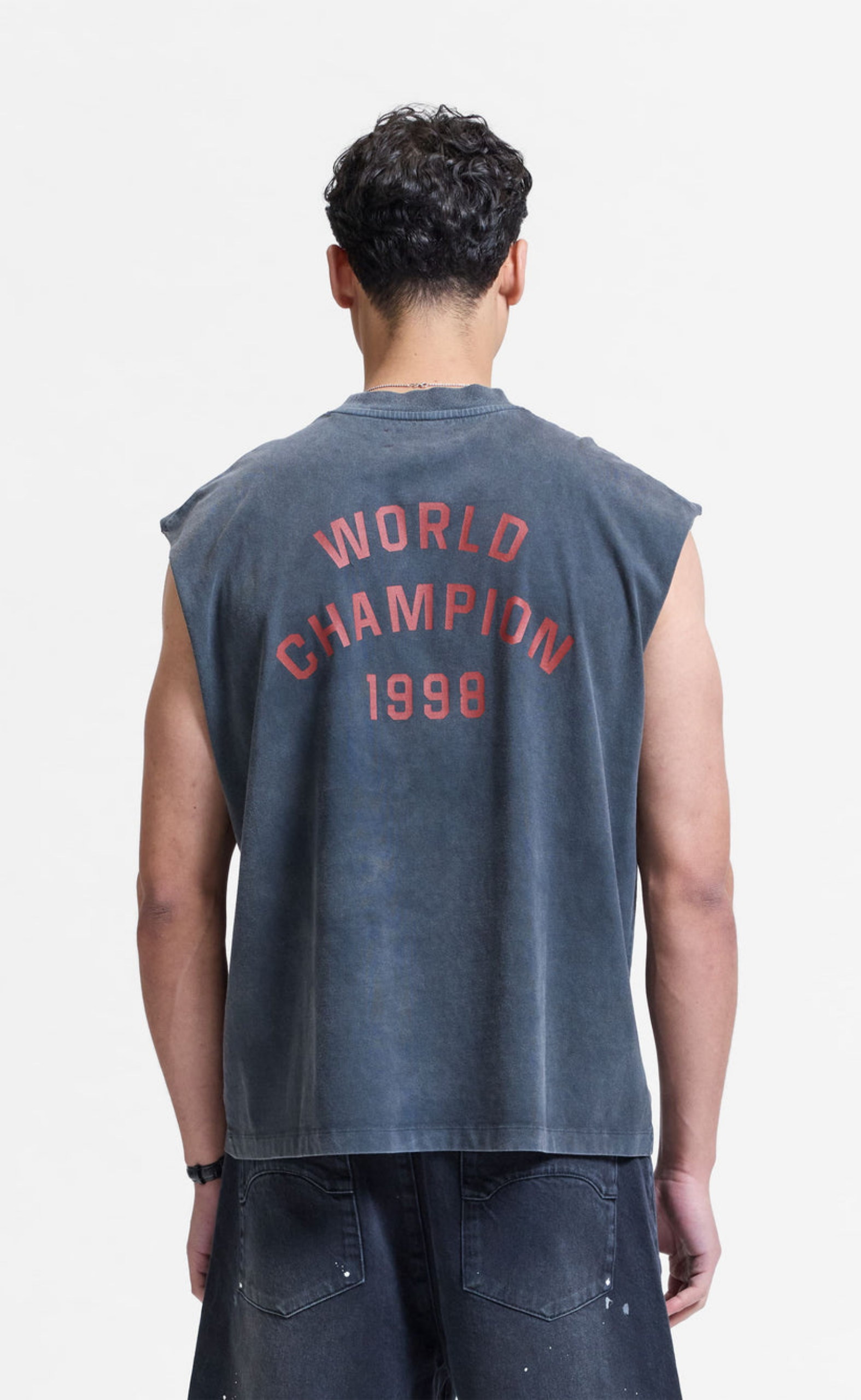 WORLD CHAMPION WASHED BLACK T-SHIRT