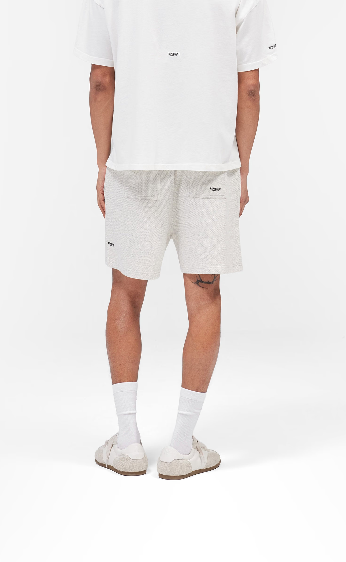 MICRO OWNERS CLUB MESH CREAM MARL SHORTS