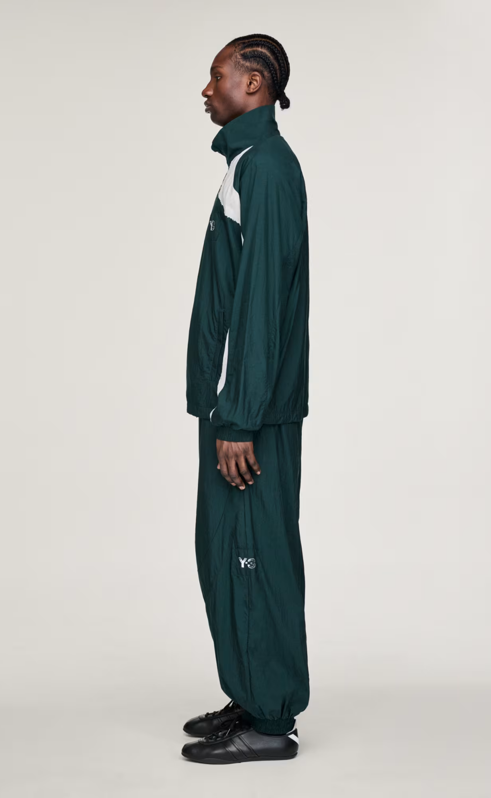Y-3 RAW EDGE 3 STRIPES NYLON AURORA IVY PANTS