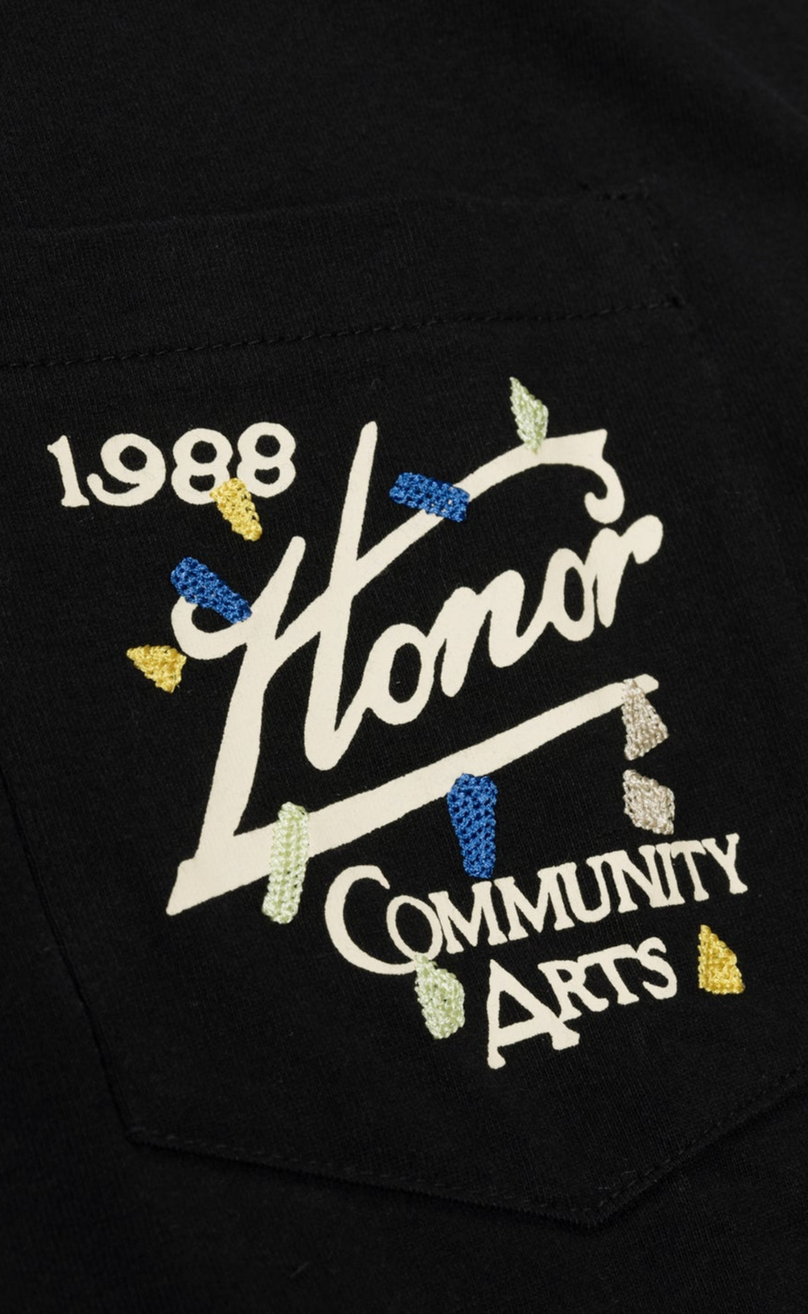 COMMUNITY ARTS BLACK T-SHIRT
