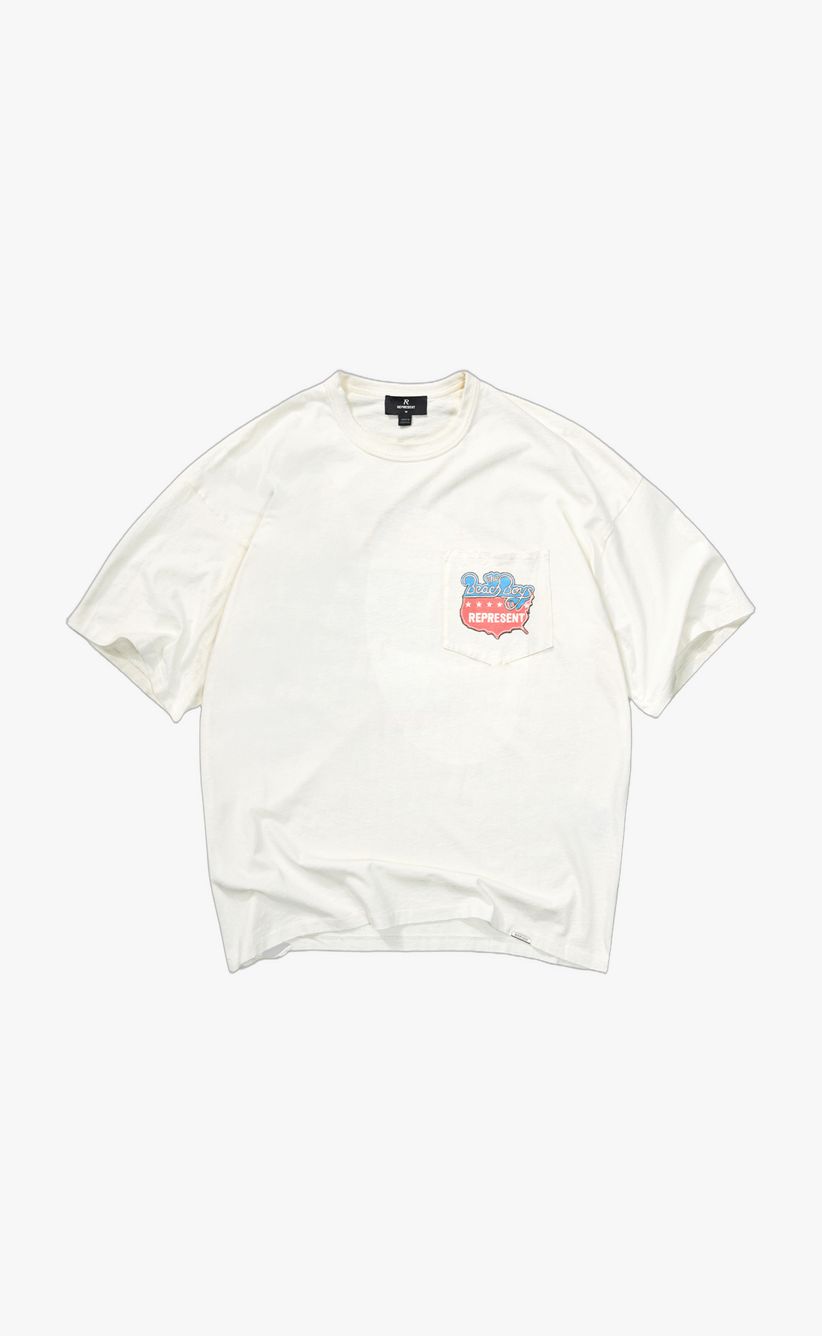 BEACH BOYS AMERICAS BAND FLAT WHITE T-SHIRT