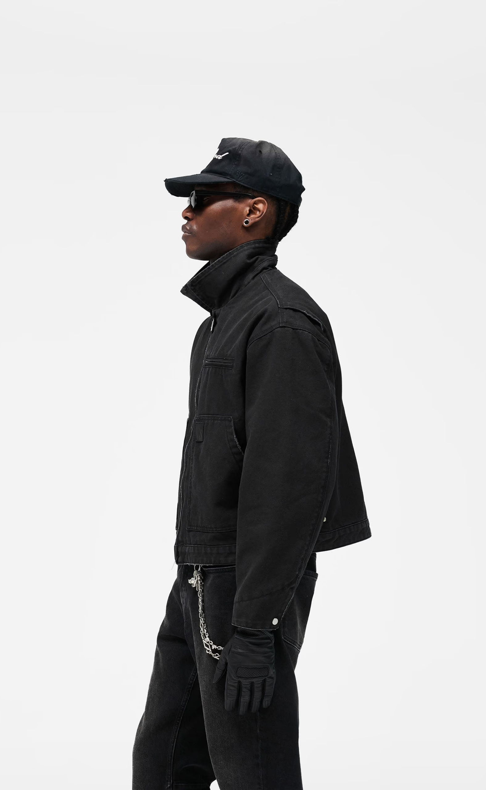 WORKER WASHED BLACK JACKET