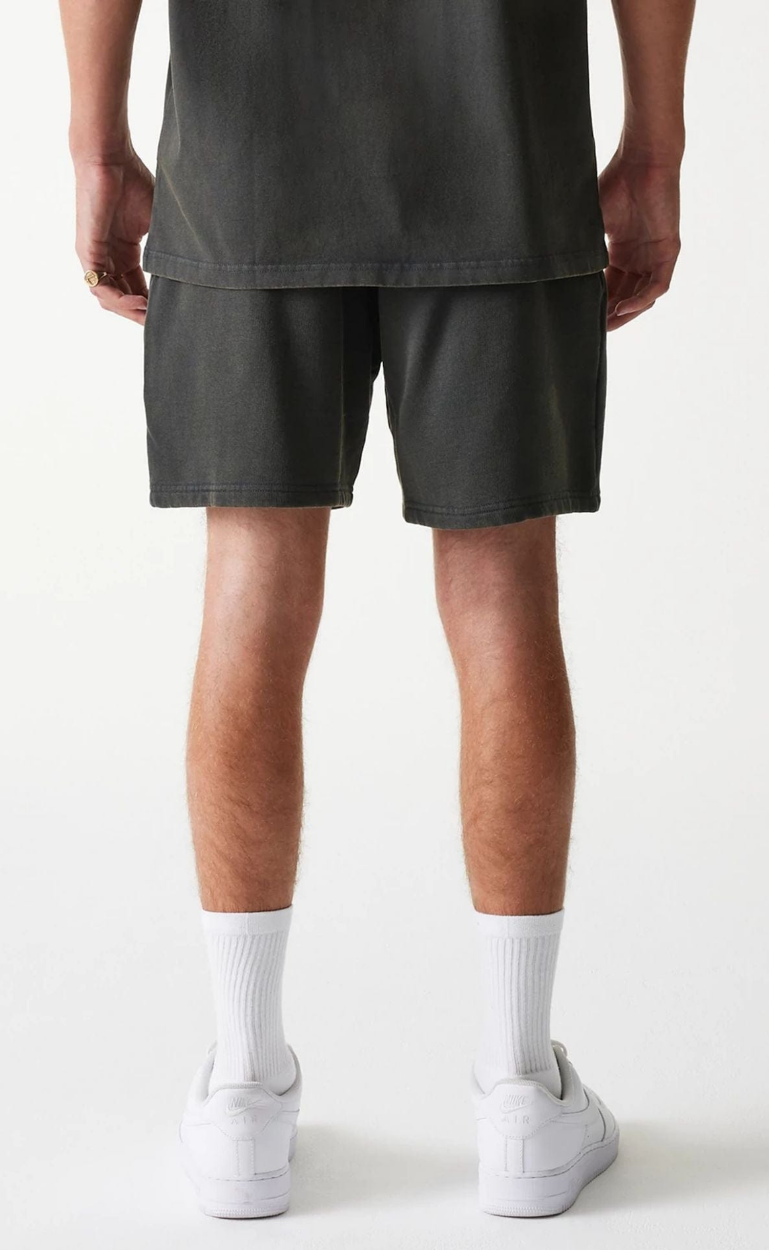 NBA WASHED SHORT WHITE GREY SHORTS