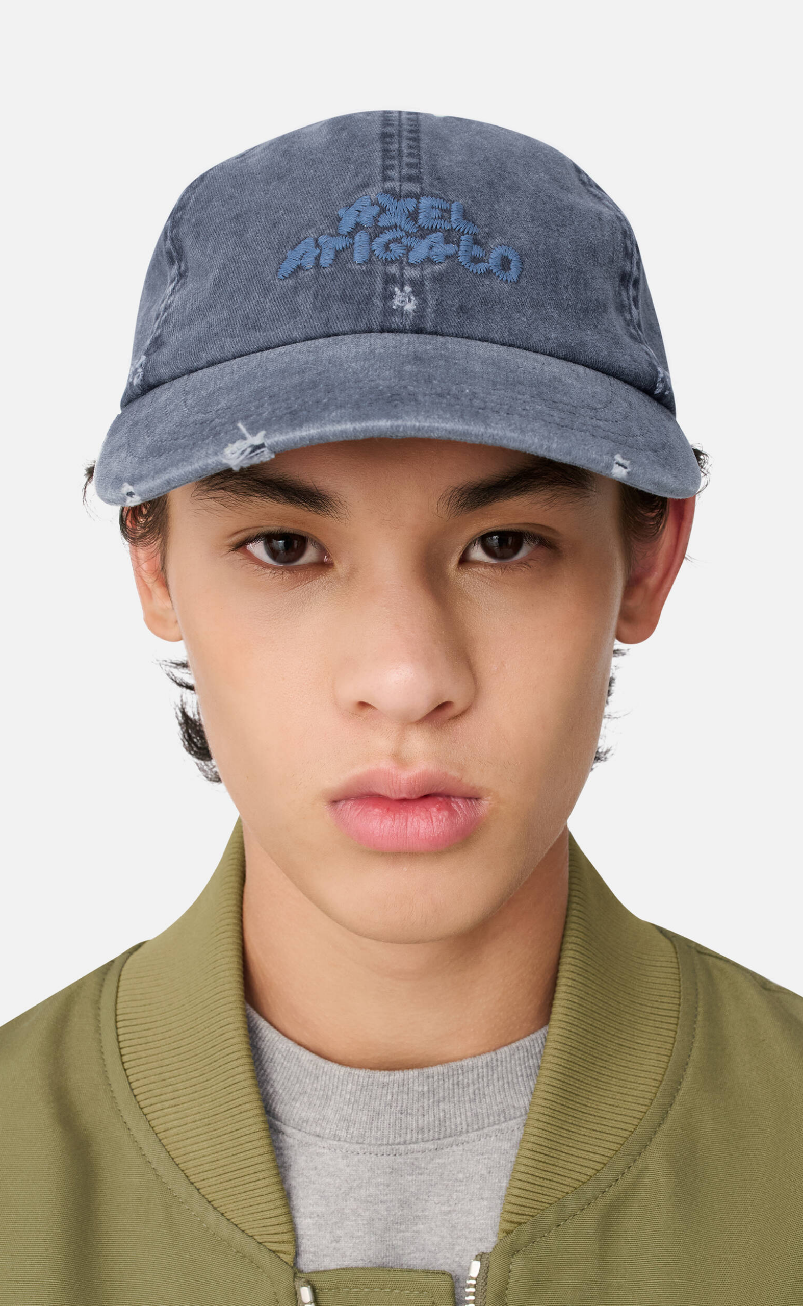 FLORAL WASHED NAVY HAT