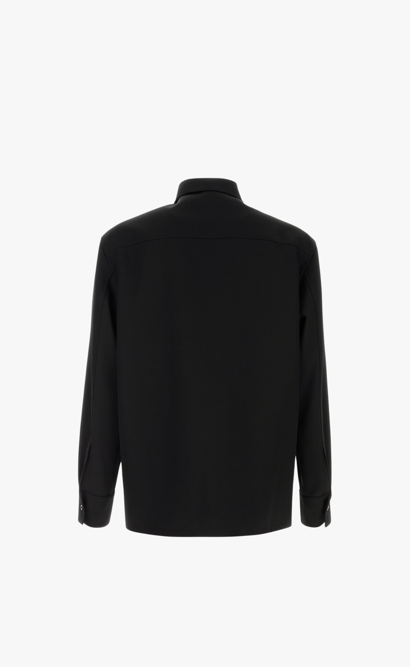 SHARP WOOL GABARDINE BLACK JACKET