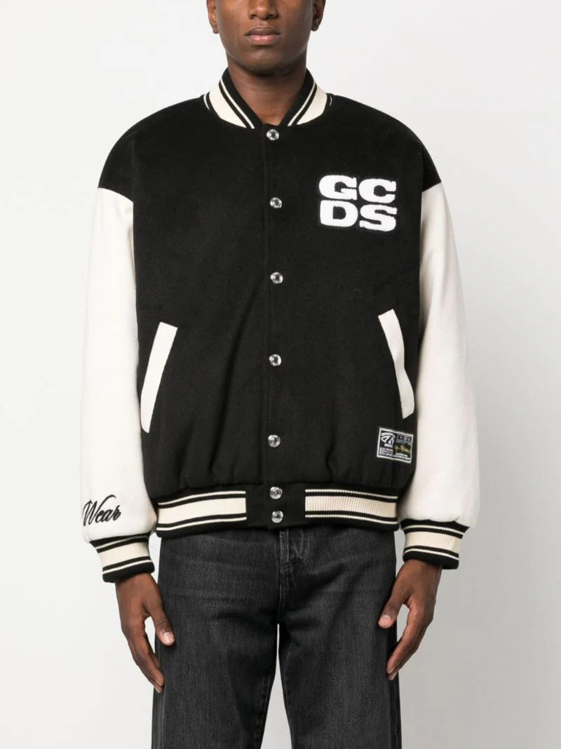WIRDO VARSITY BOMBER BLACK