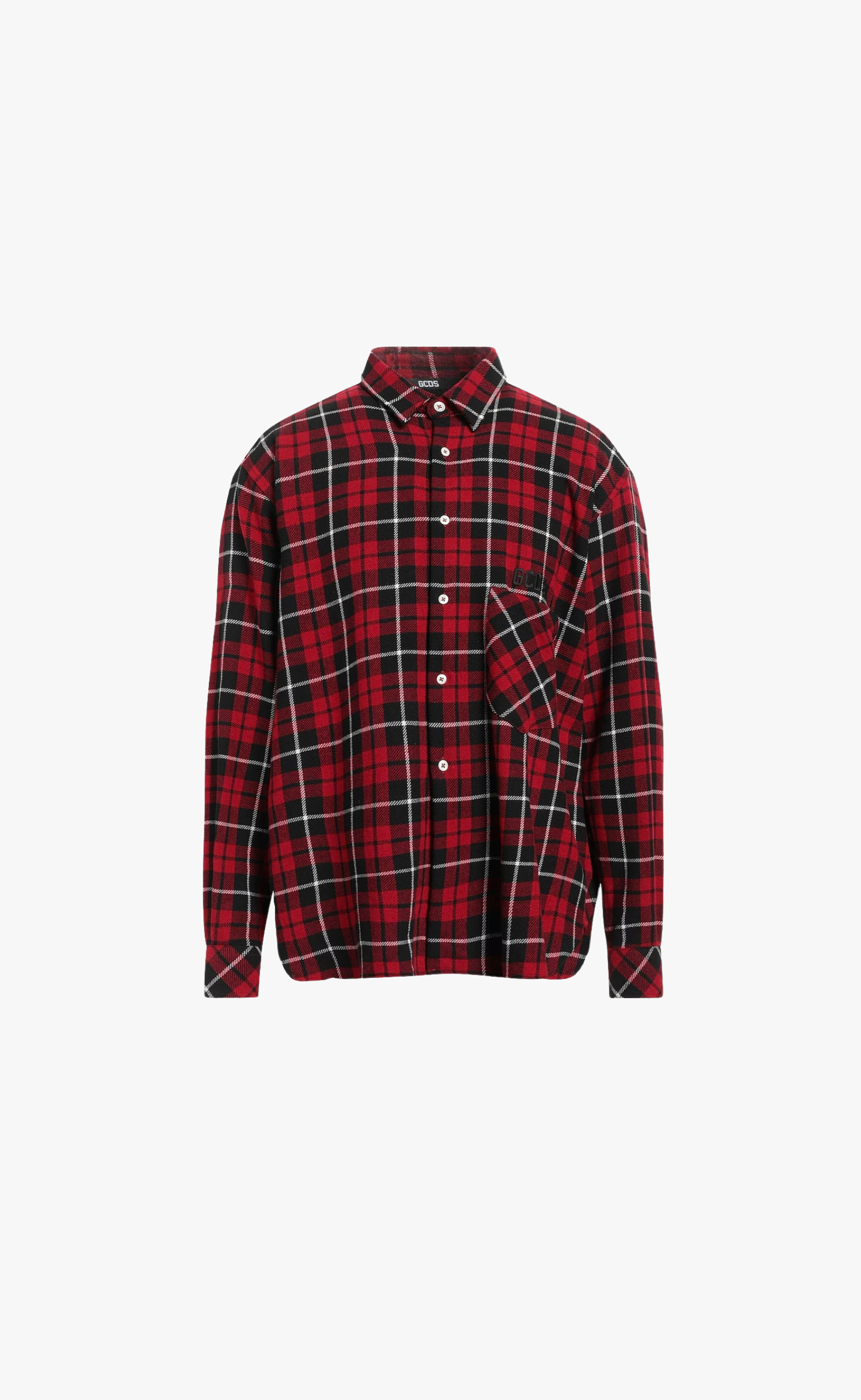 GCDS TARTAN SHIRT RED