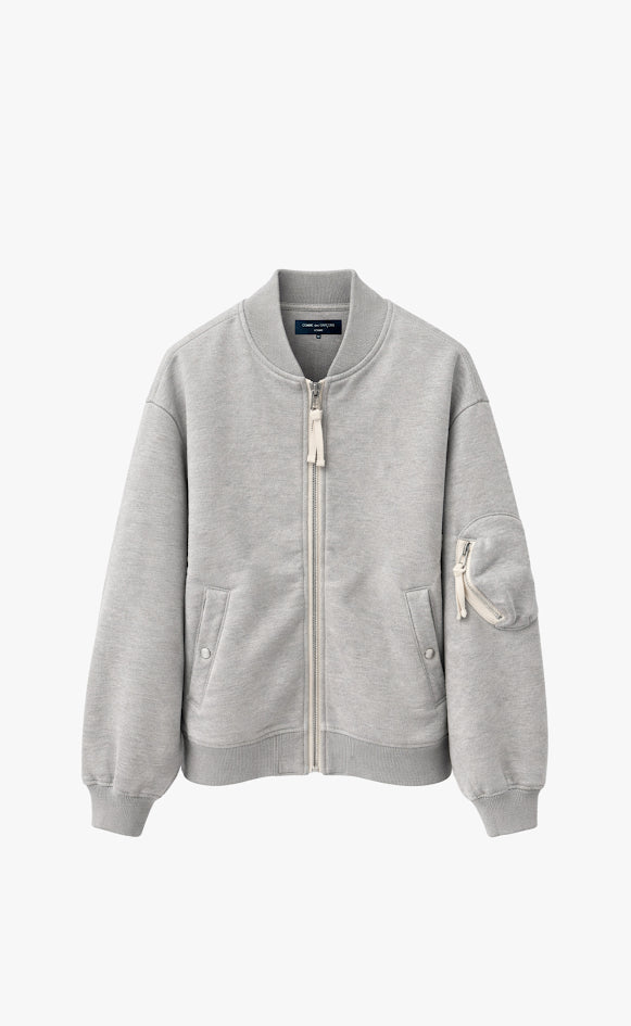 PADDED BOMBER GREY JACKET