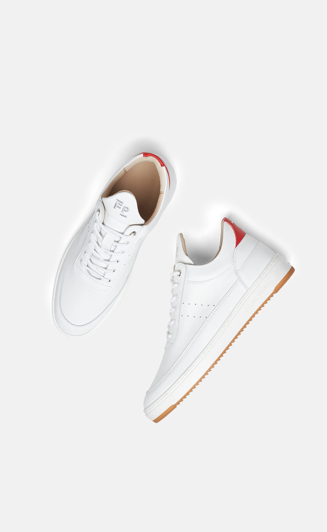 LOW TOP BIANCO RED