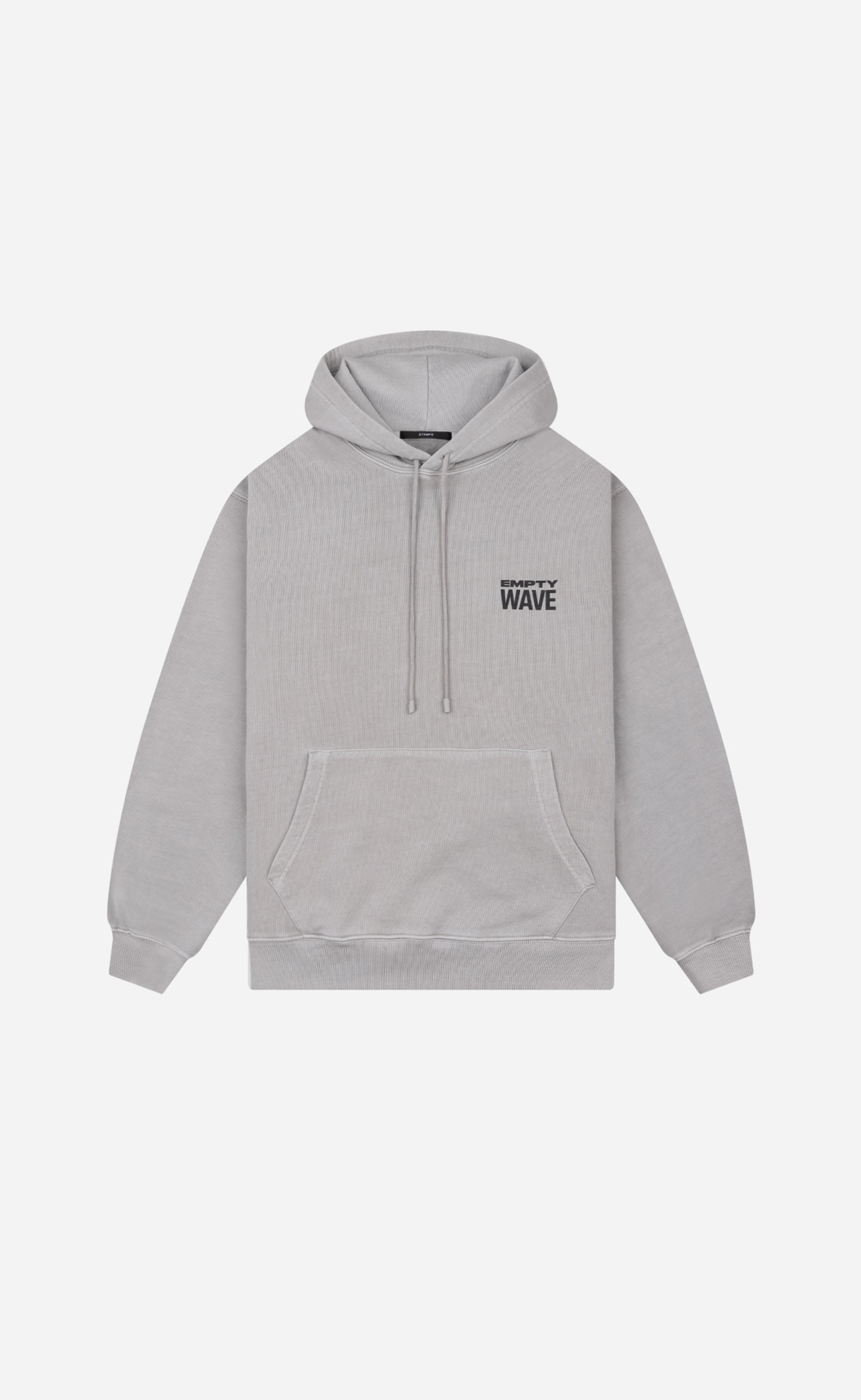 Grey Empty Wave Pullover Hoodie
