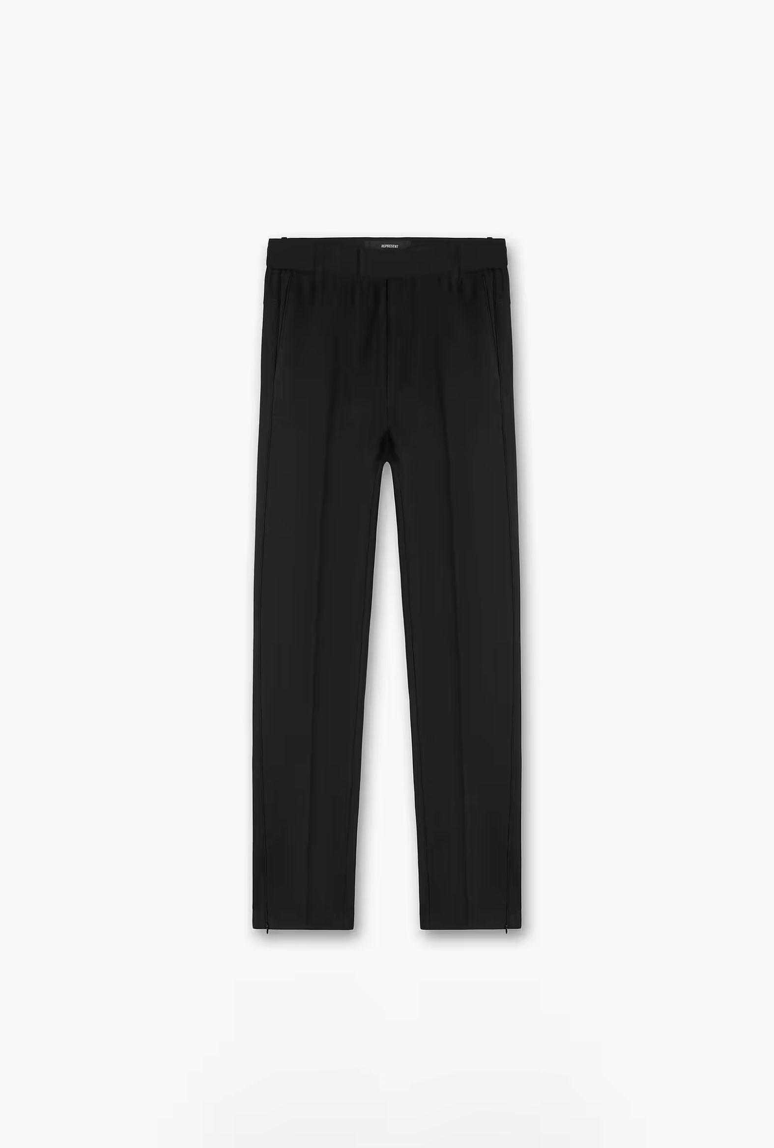 BLACK SPLIT PANT FIXED WAISTBAND