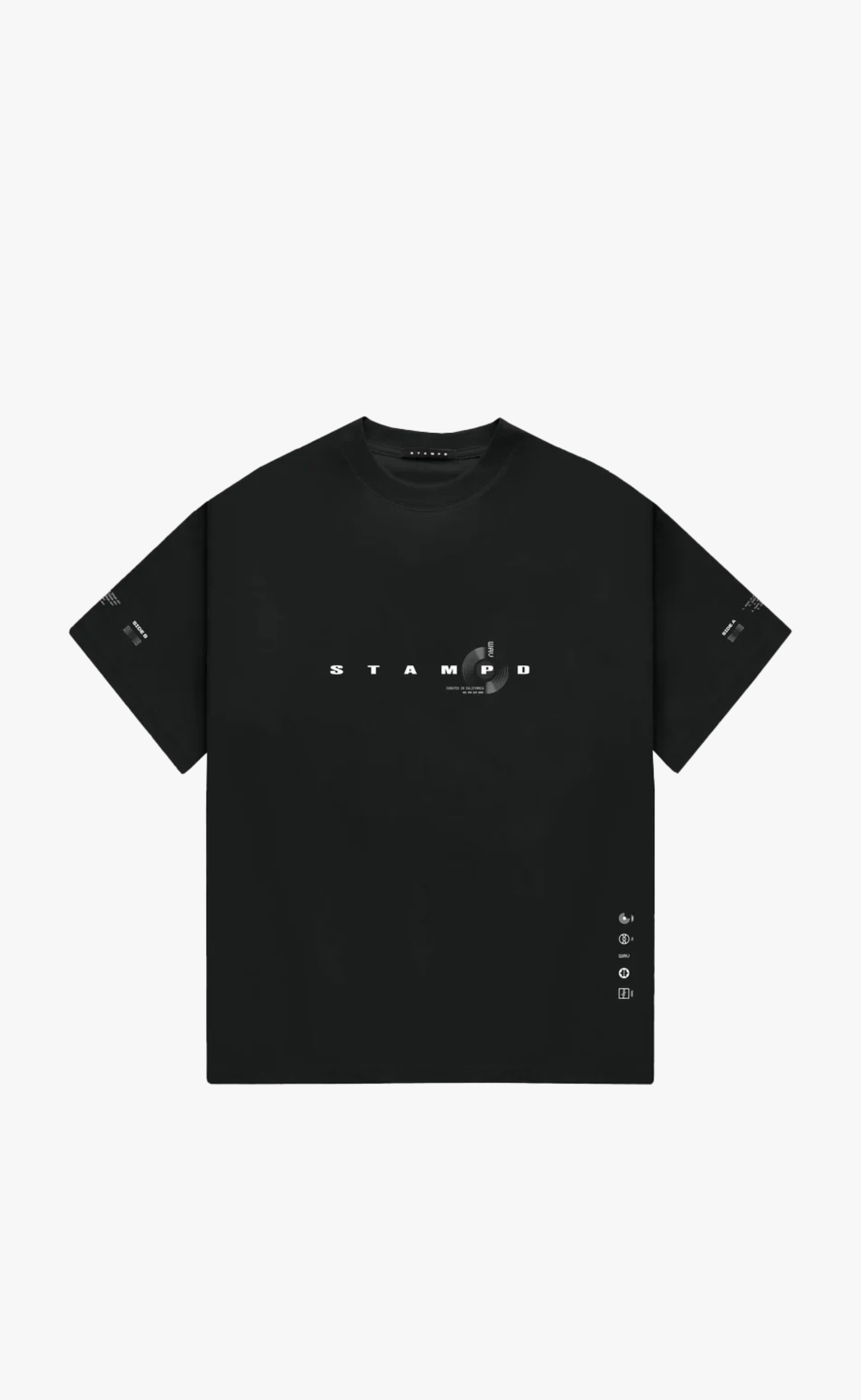 STAMPD SOUND SYSTEM RELAXED BLACK T-SHIRT