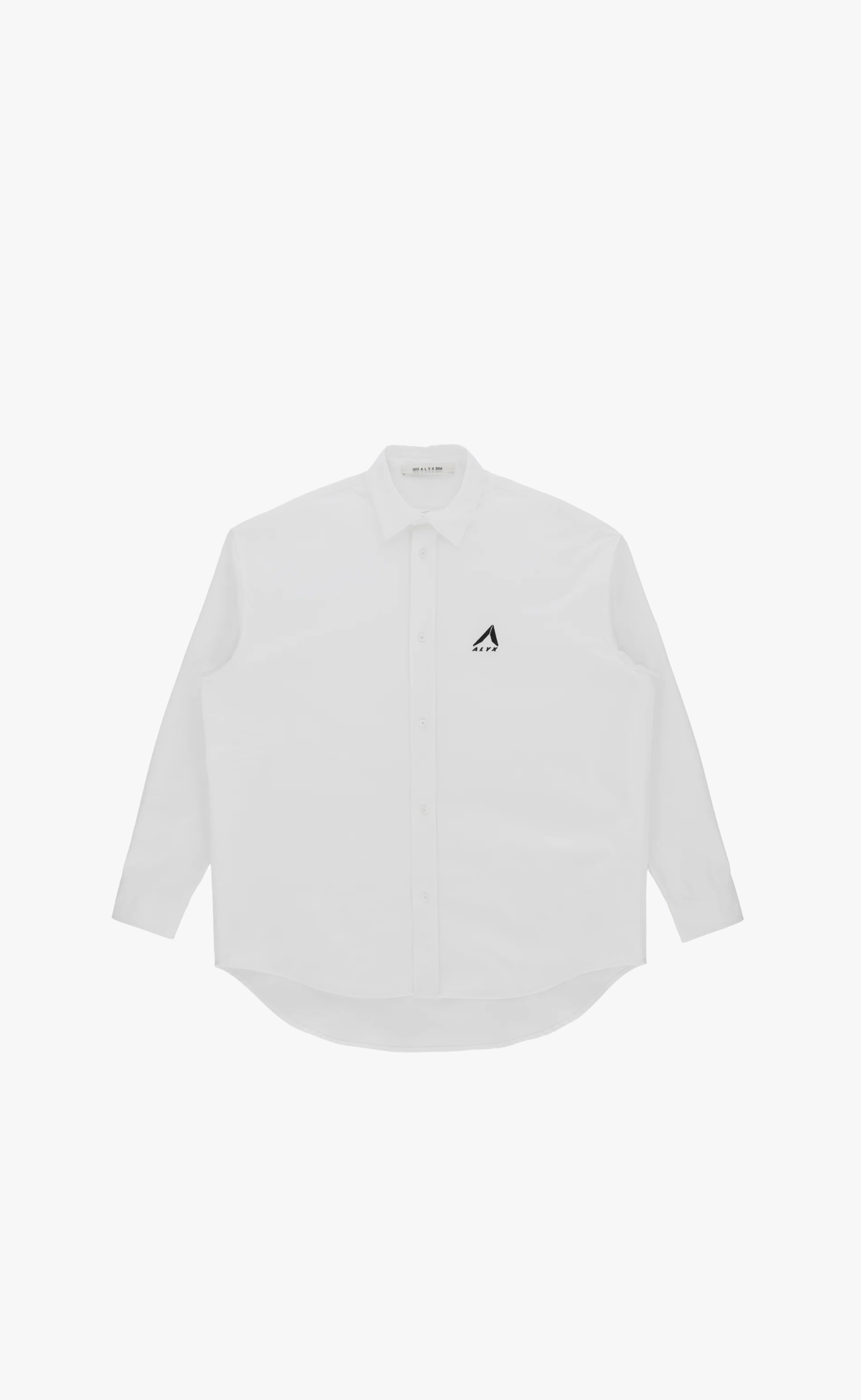 OVERSIZED LOGO POPLIN WHITE SHIRT