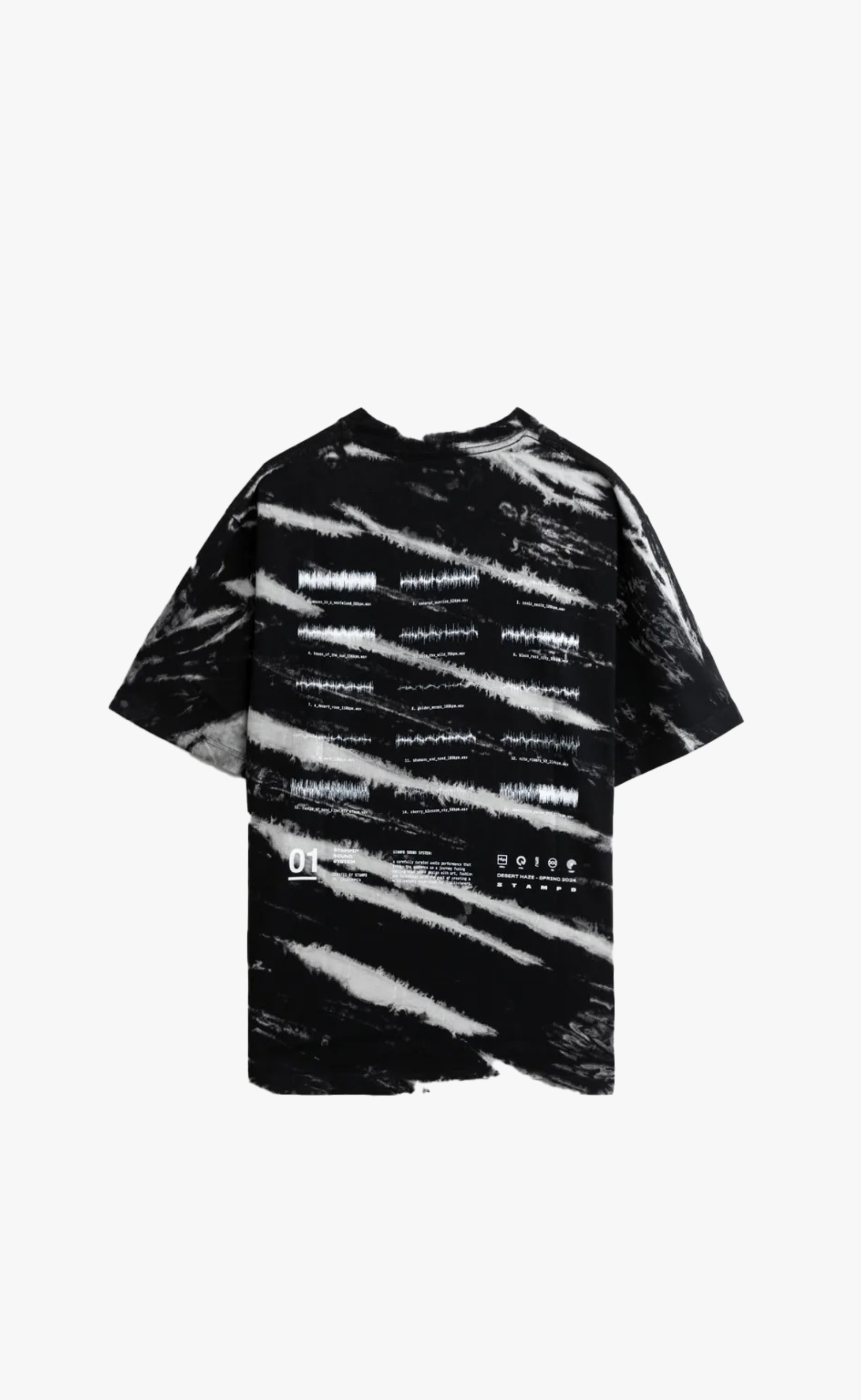 STAMPD SOUND SYSTEM RELAXED ZEBRA TIE DYE T-SHIRT