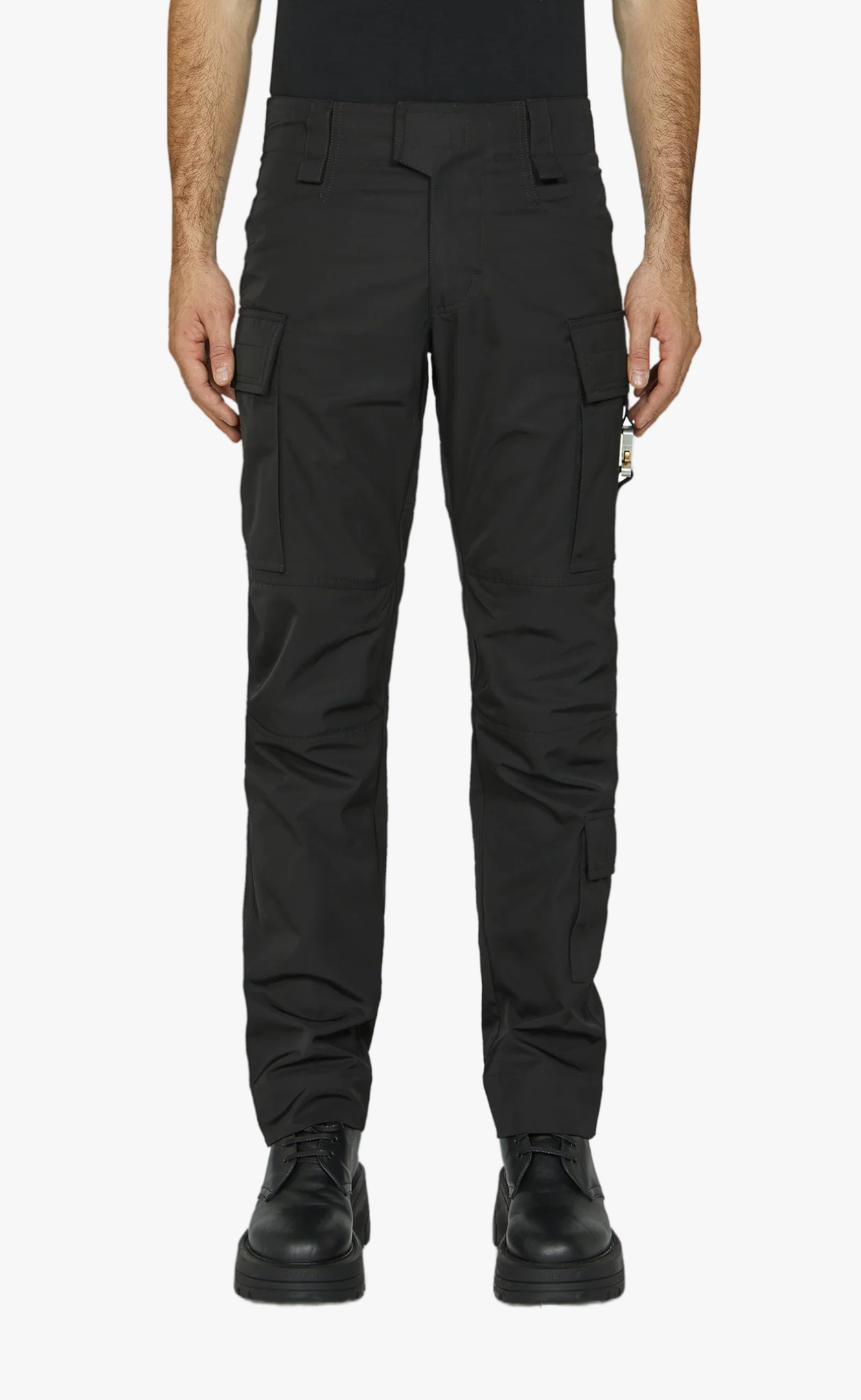 TACTICAL WITH BUCKLE BLACK PANTS