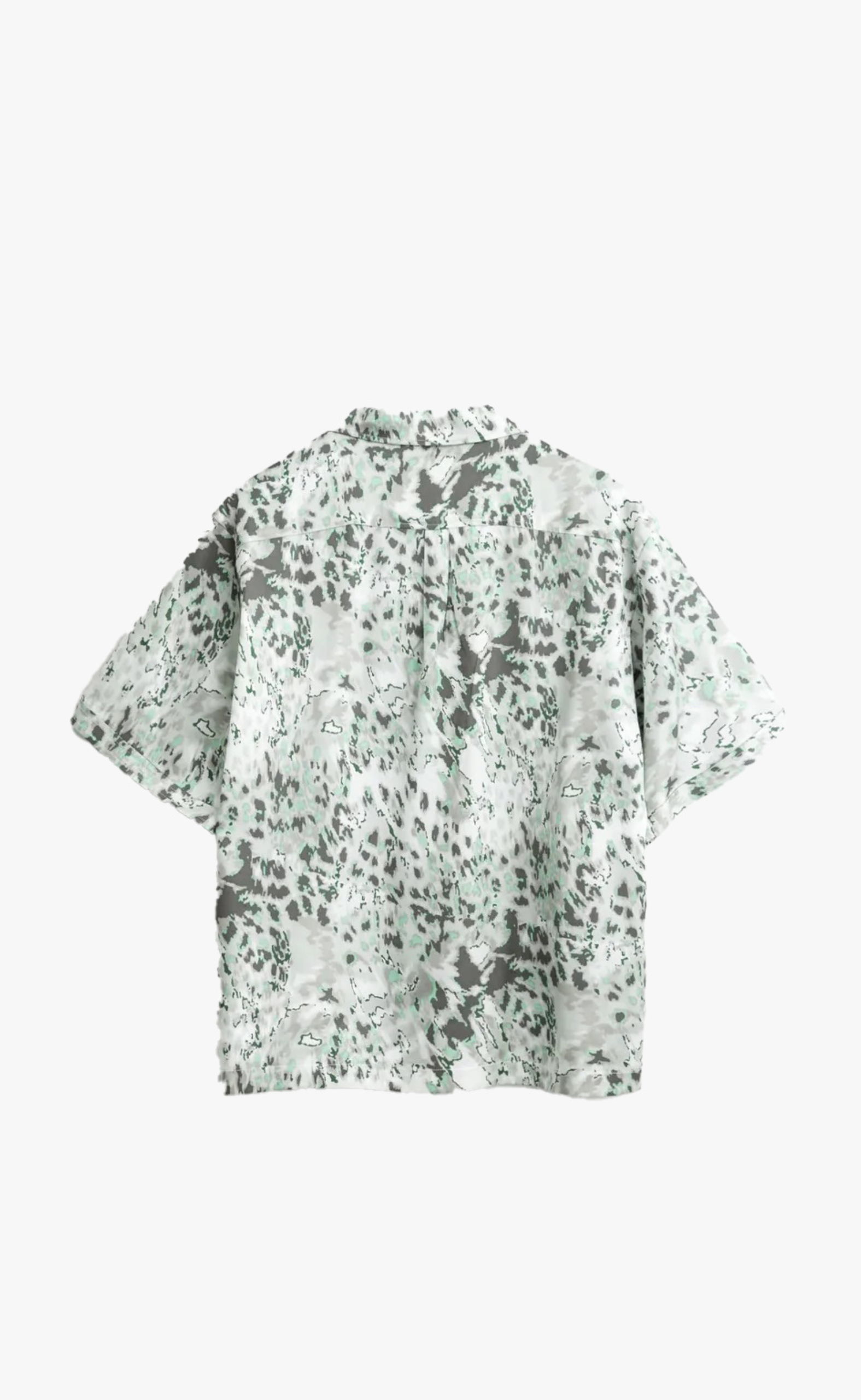 CAMP COLLAR OCEAN LEOPARD SHIRT