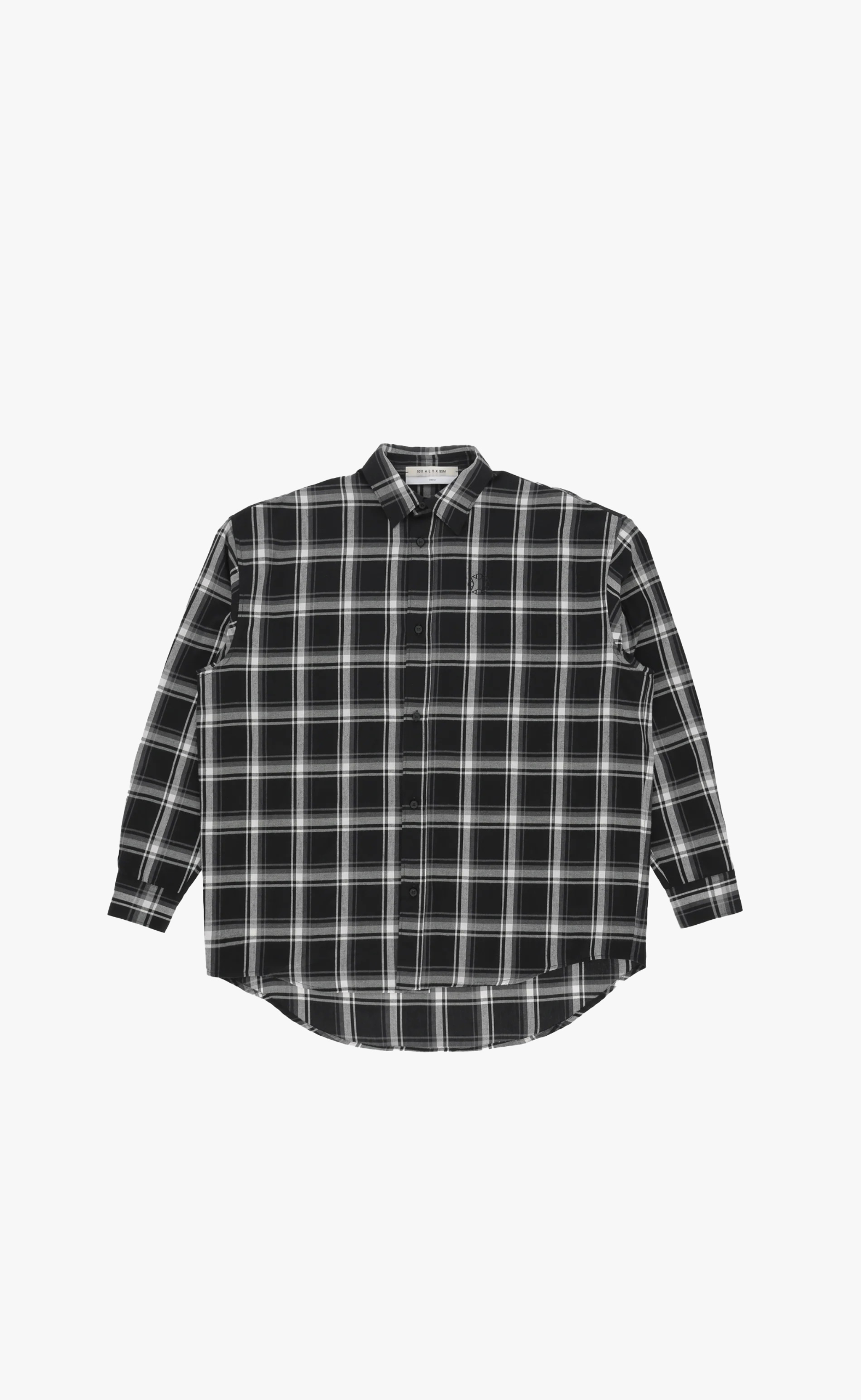 MONOGRAM PLAID BLACK WHITE SHIRT