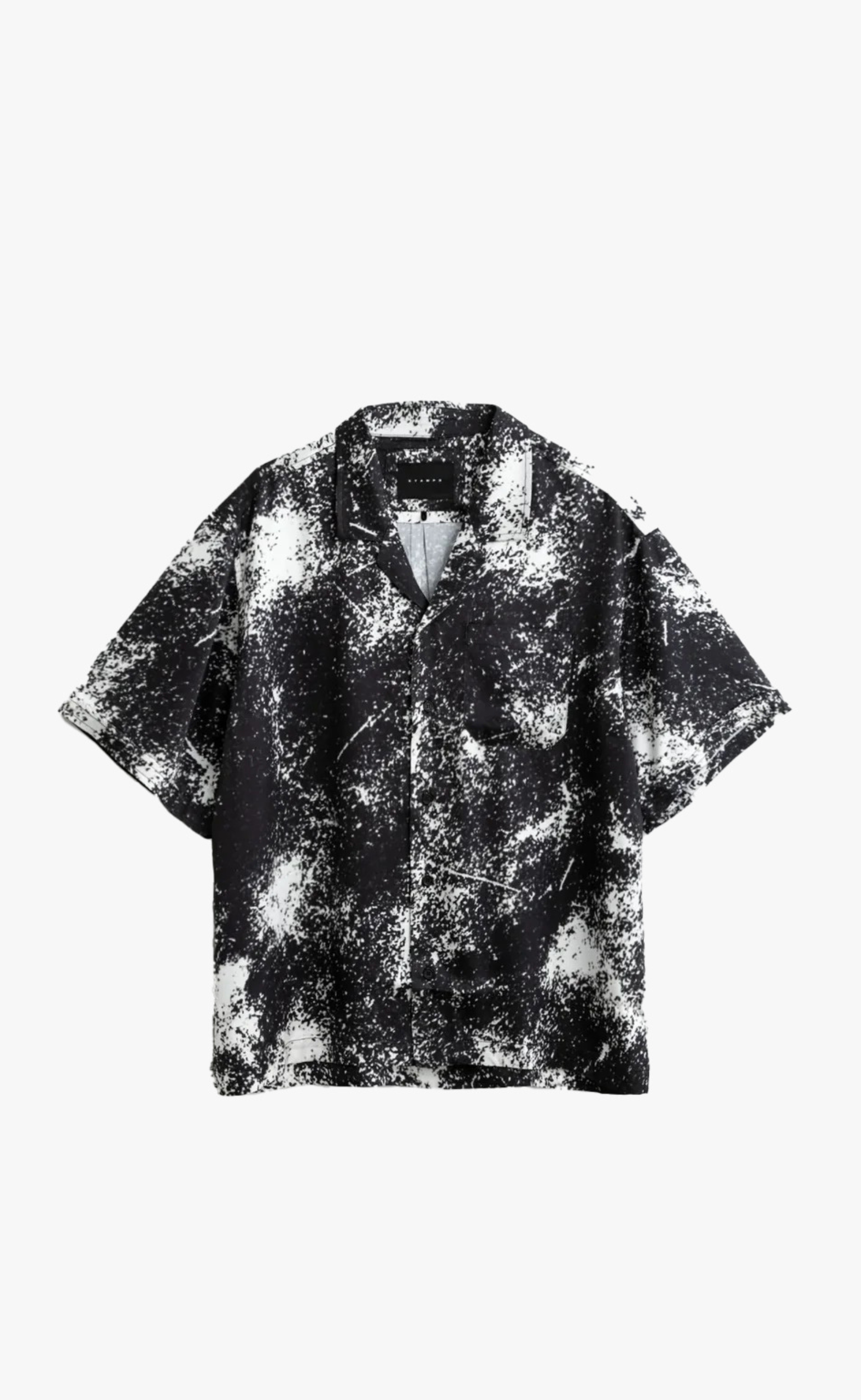 CAMP COLLAR SPARKS PRINT SHIRT