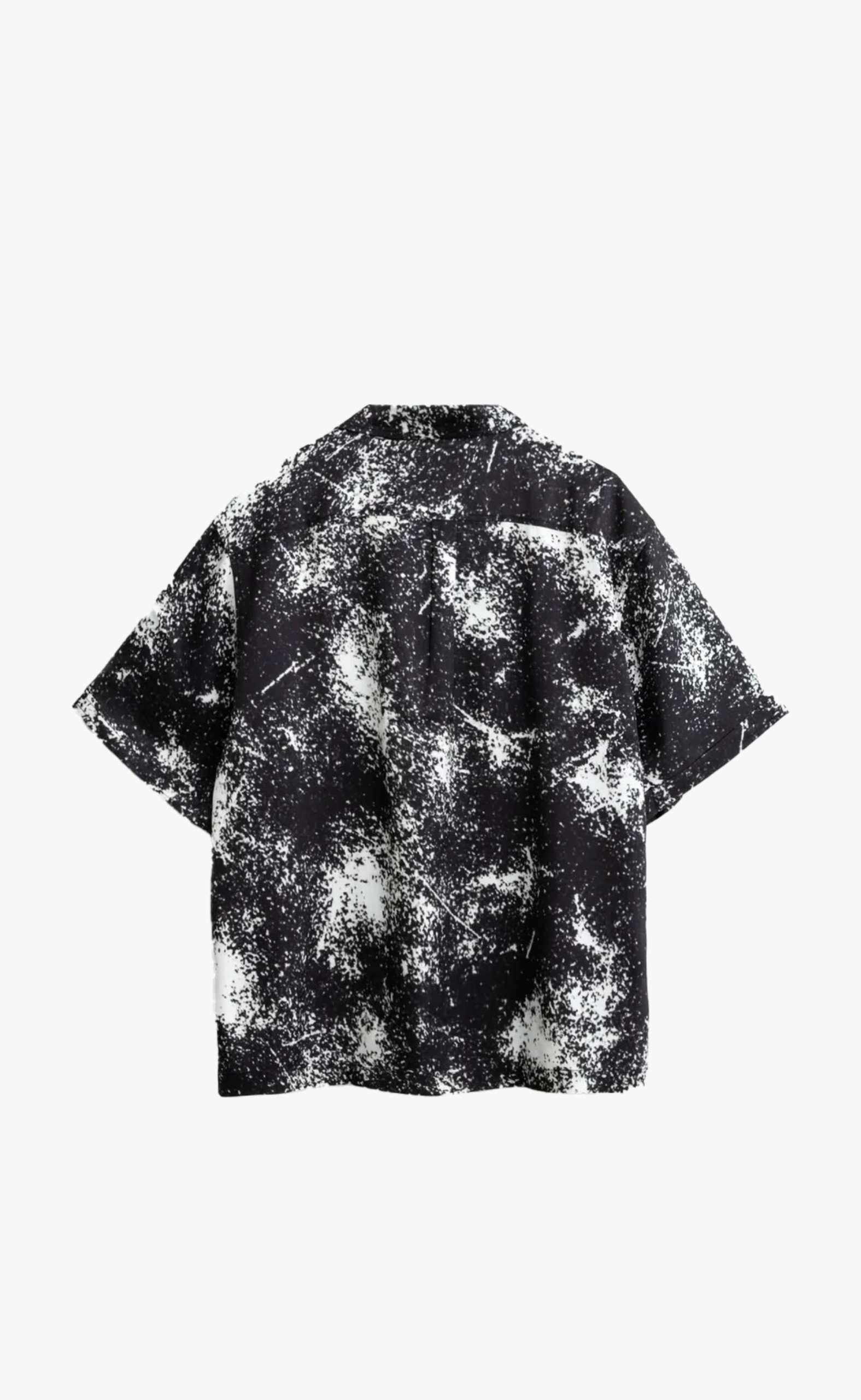 CAMP COLLAR SPARKS PRINT SHIRT