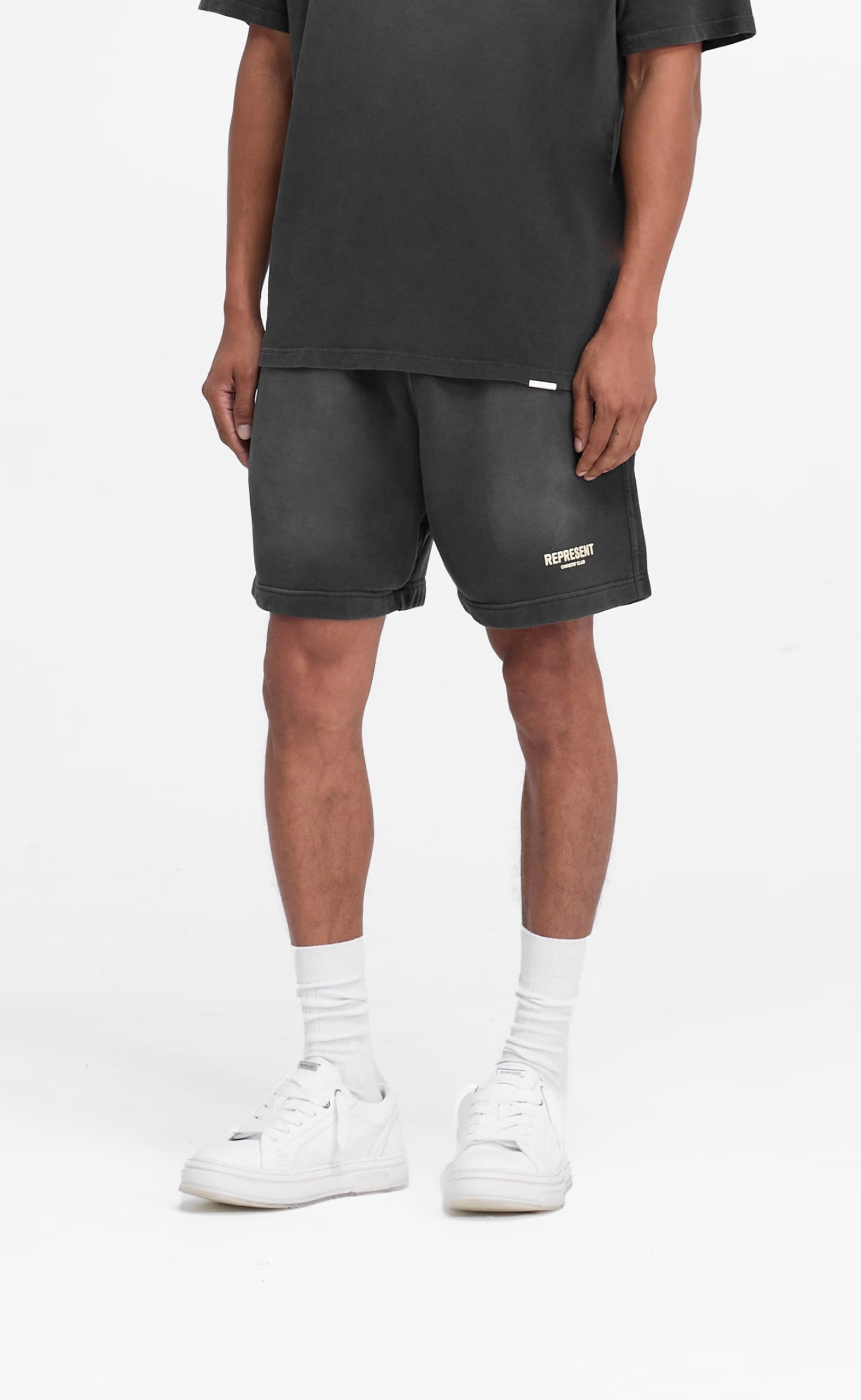 REPRESENT OWNERS CLUB AGED BLACK SHORTS