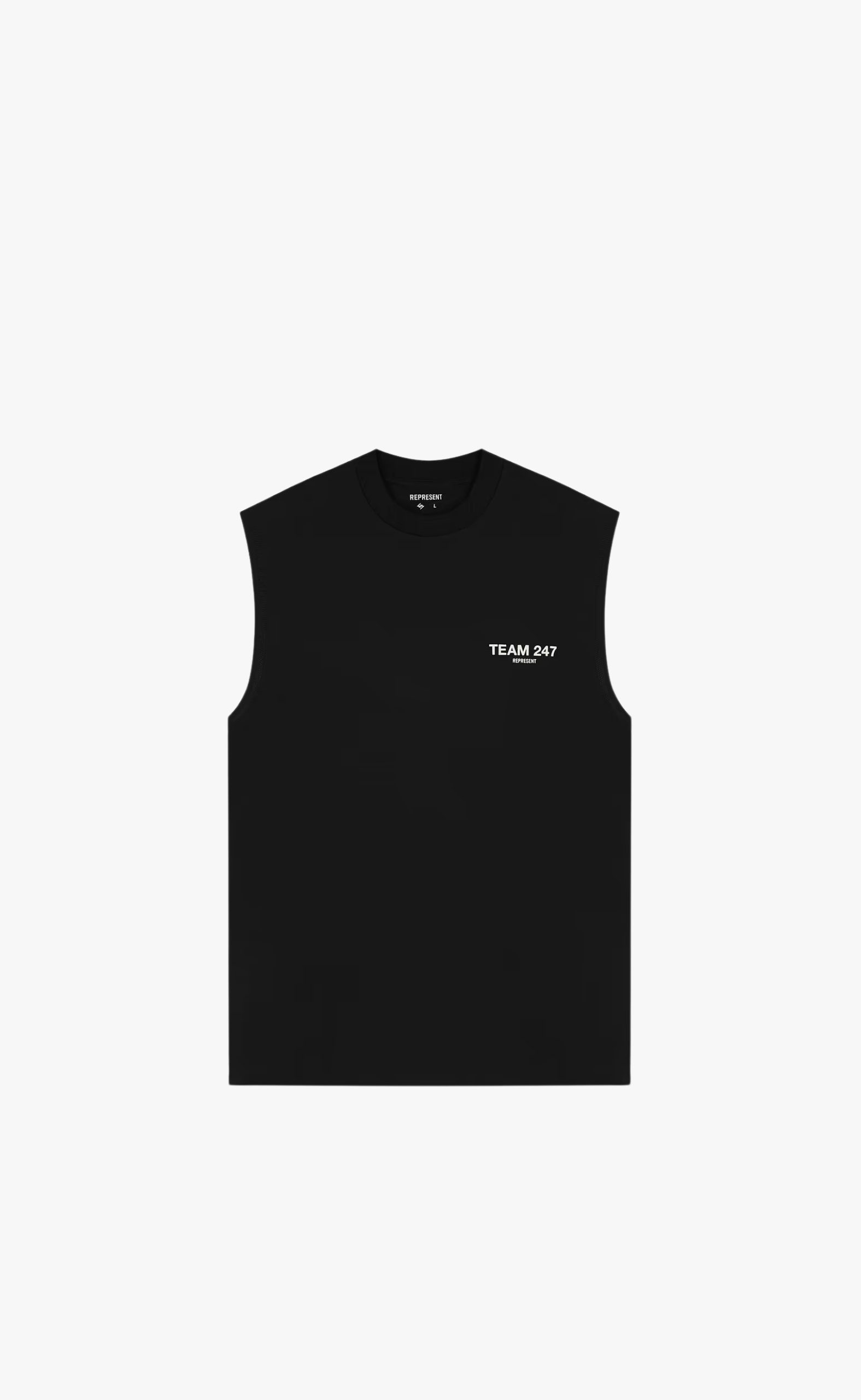 TEAM 247 OVERSIZED JET BLACK TANK TOP