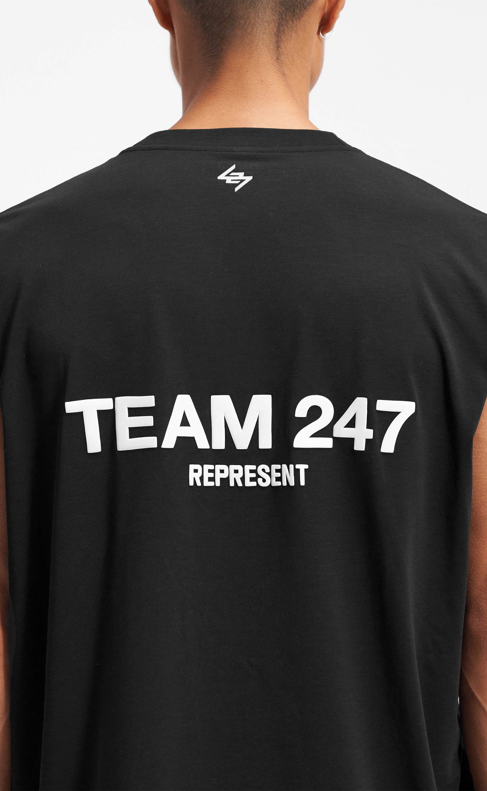 TEAM 247 OVERSIZED JET BLACK TANK TOP