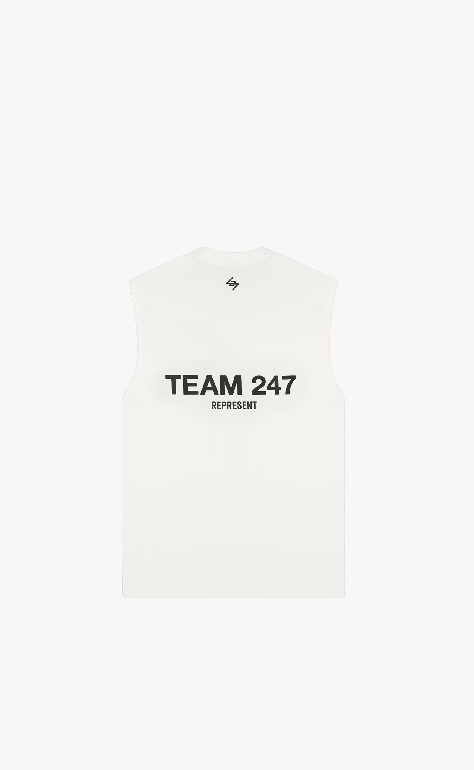 TEAM 247 OVERSIZED FLAT WHITE TANK TOP