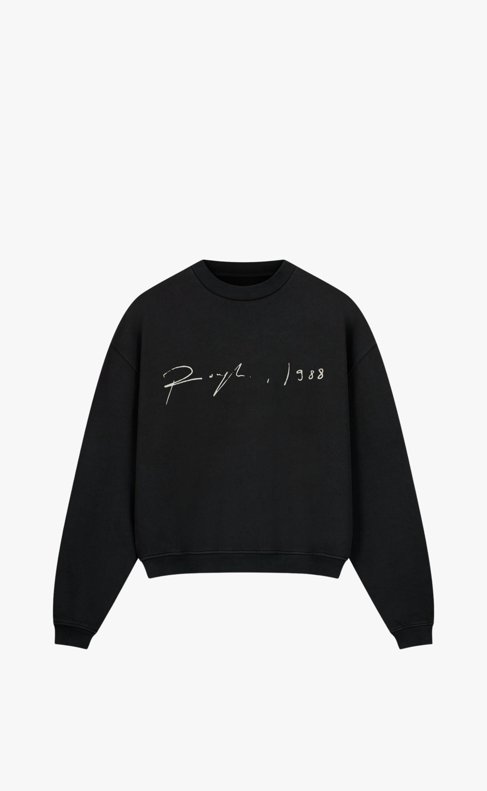 SIGNATURE BLACK CREWNECK
