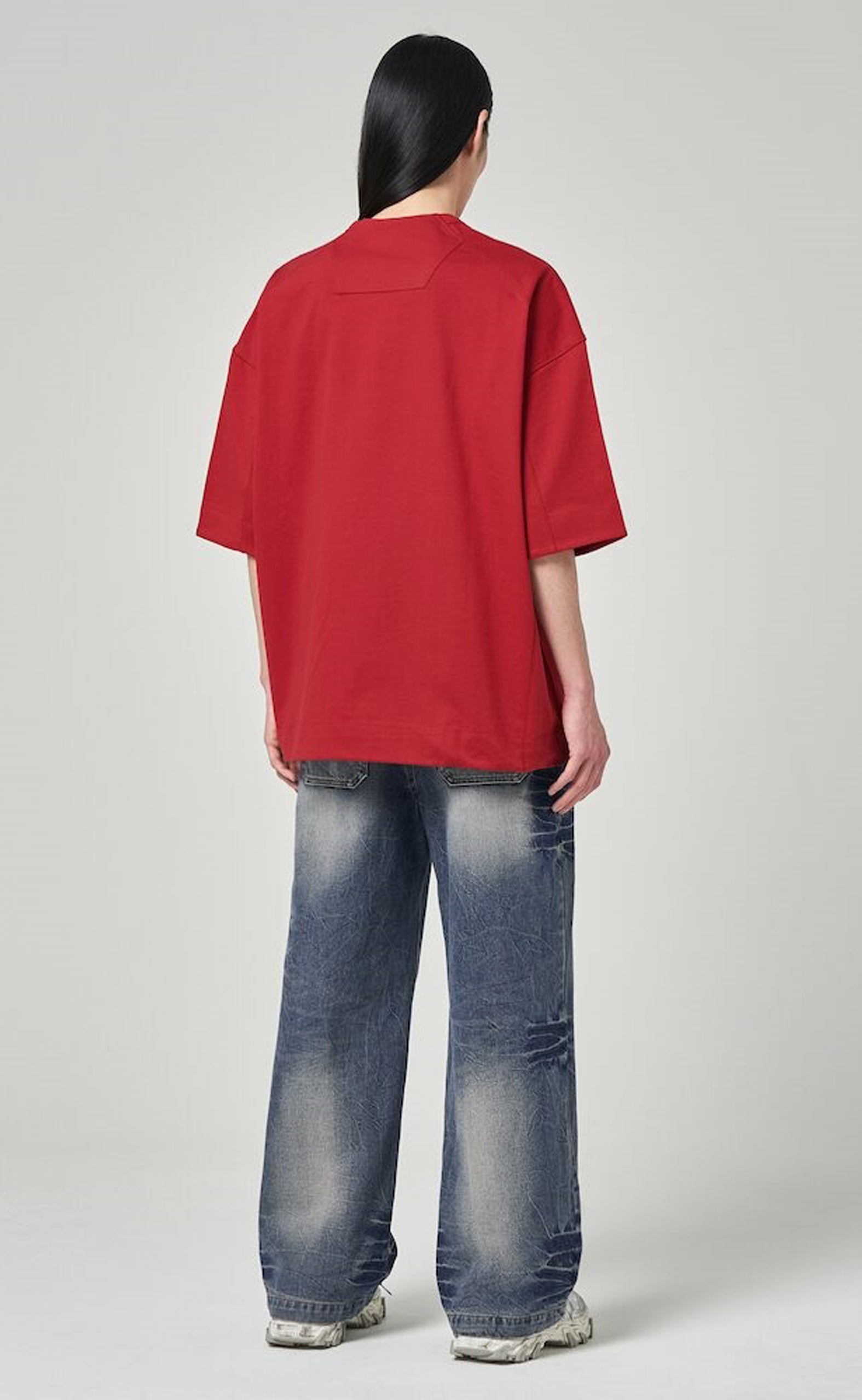 OVER FIT RED T-SHIRT