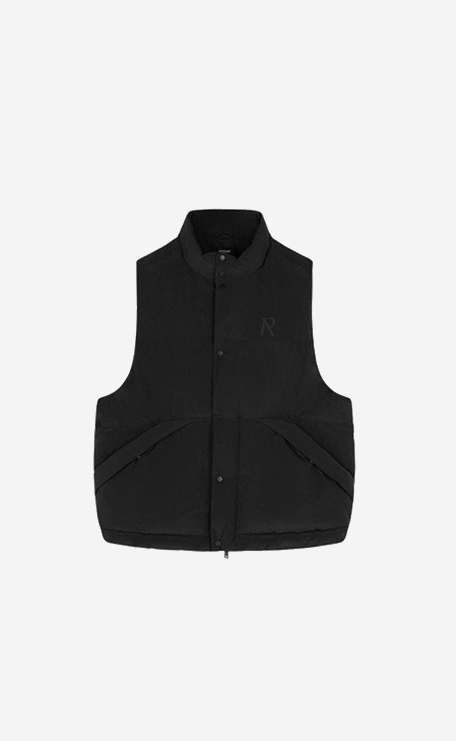 JET BLACK PUFFER GILET