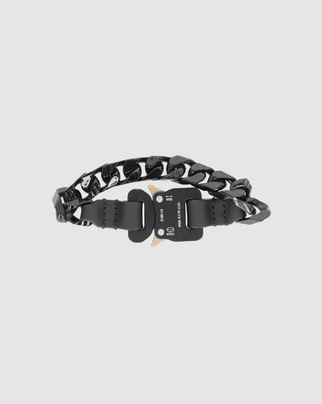 COLORED CHAIN BLACK BRACELET