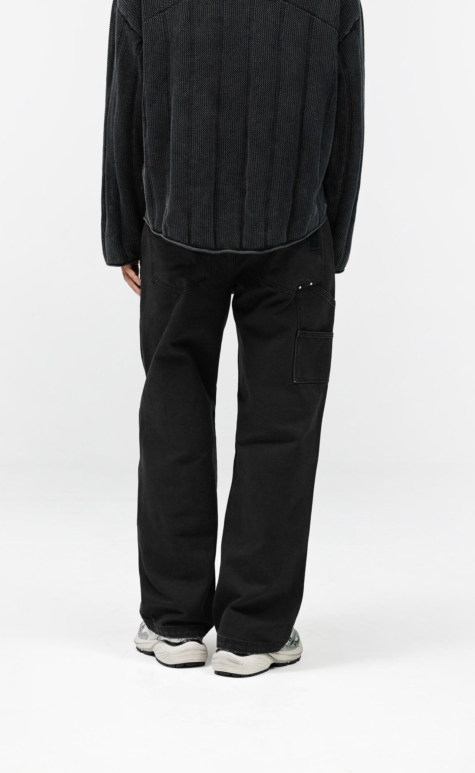WORKER WASHED BLACK PANTS