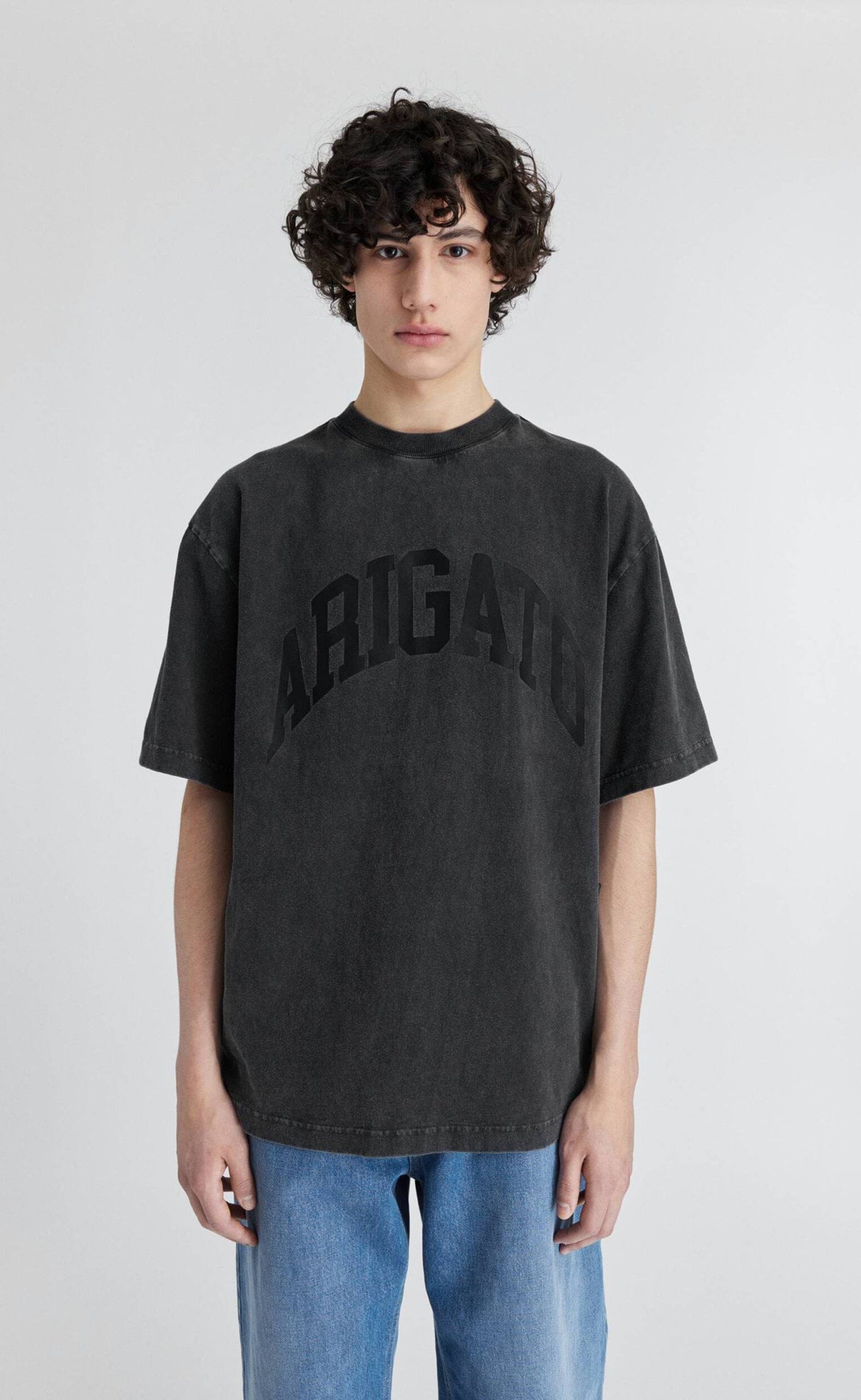 LINK WASHED BLACK T-SHIRT