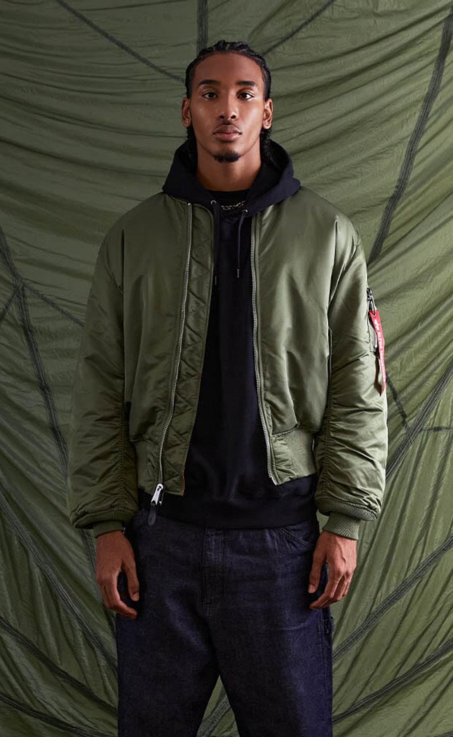 MA-1 BOMBER SAGE GREEN JACKET