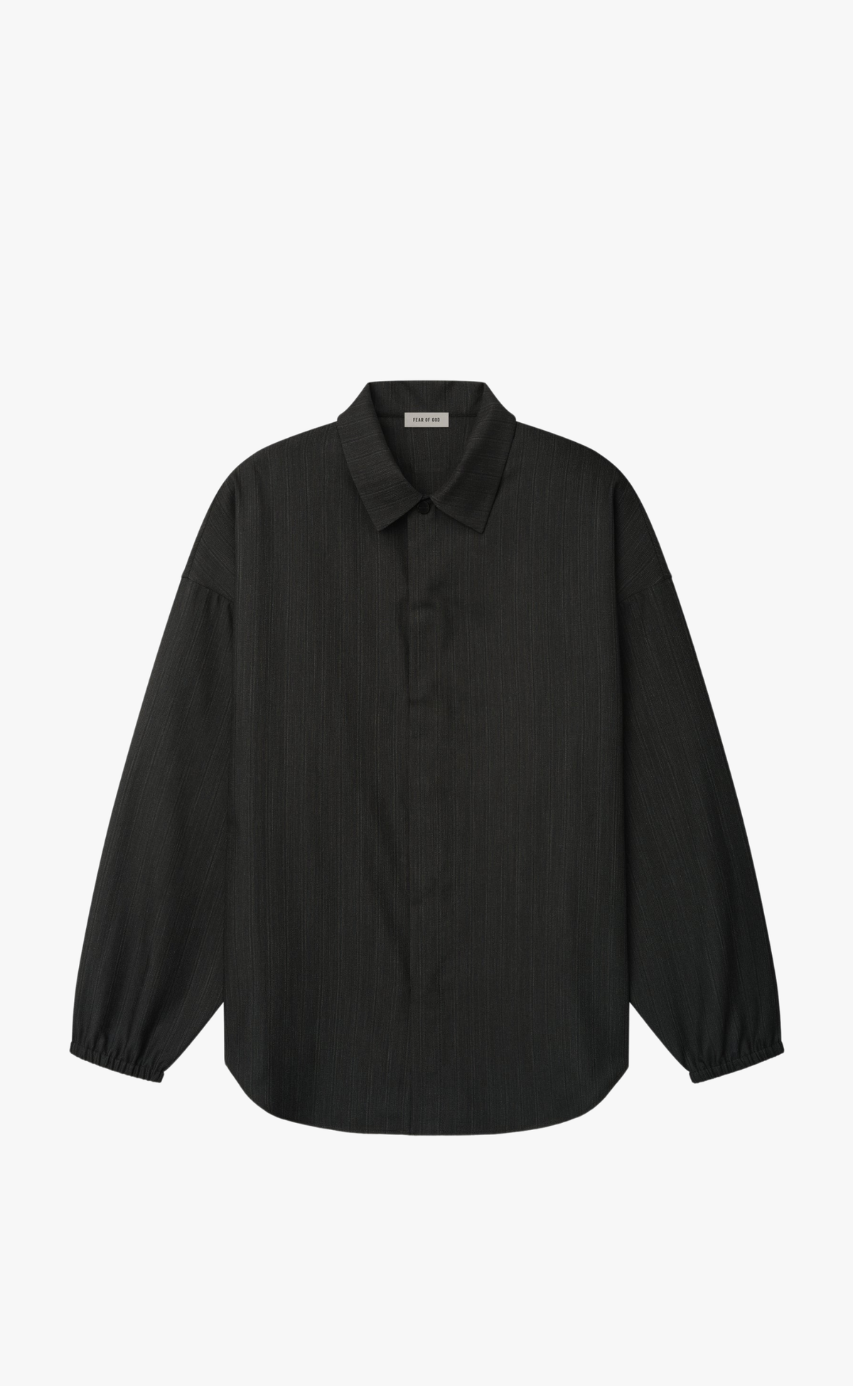 ELASTIC CUFF BLACK STRIPED SHIRT