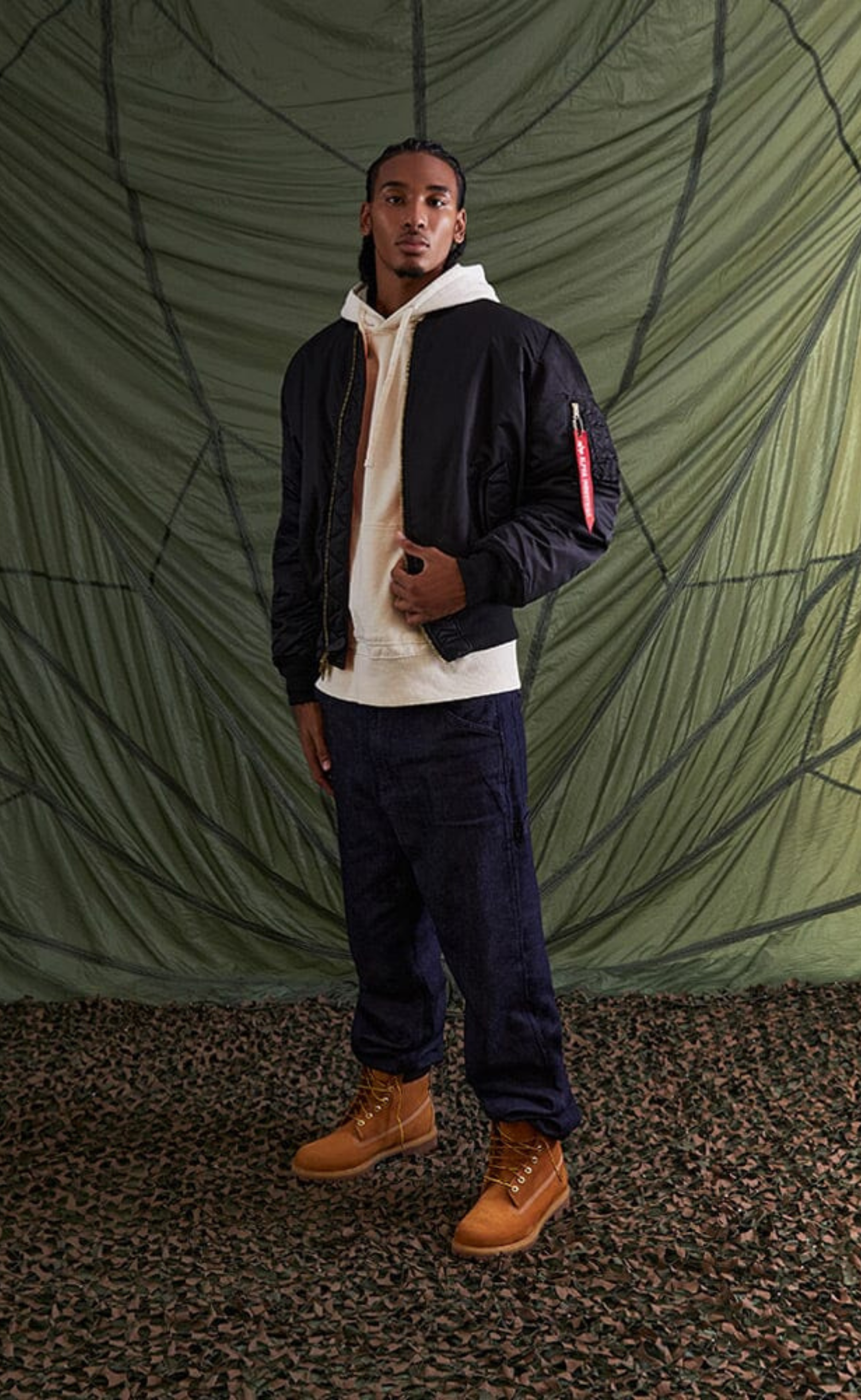 MA-1 BOMBER BLACK JACKET