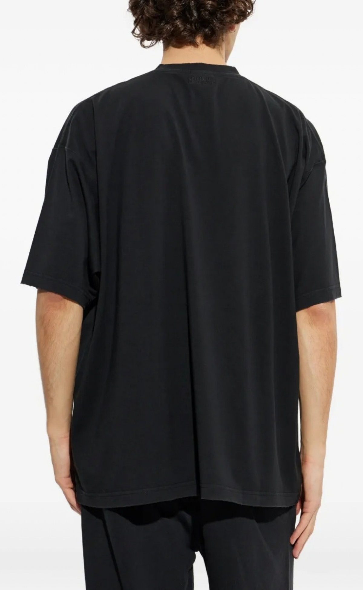 ARTIFICIAL PEACE OVERSIZED WASHED BLACK T-SHIRT