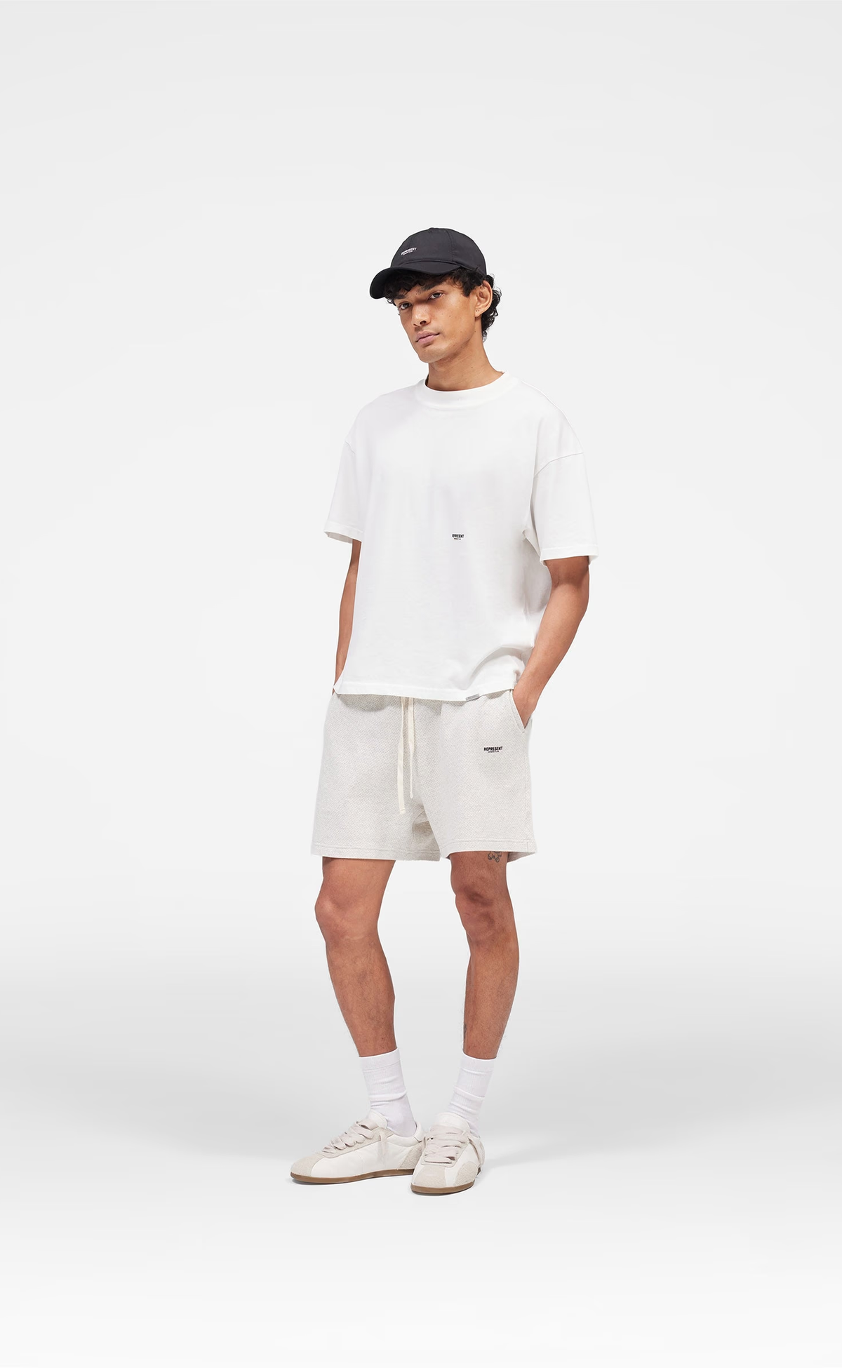 MICRO OWNERS CLUB MESH CREAM MARL SHORTS