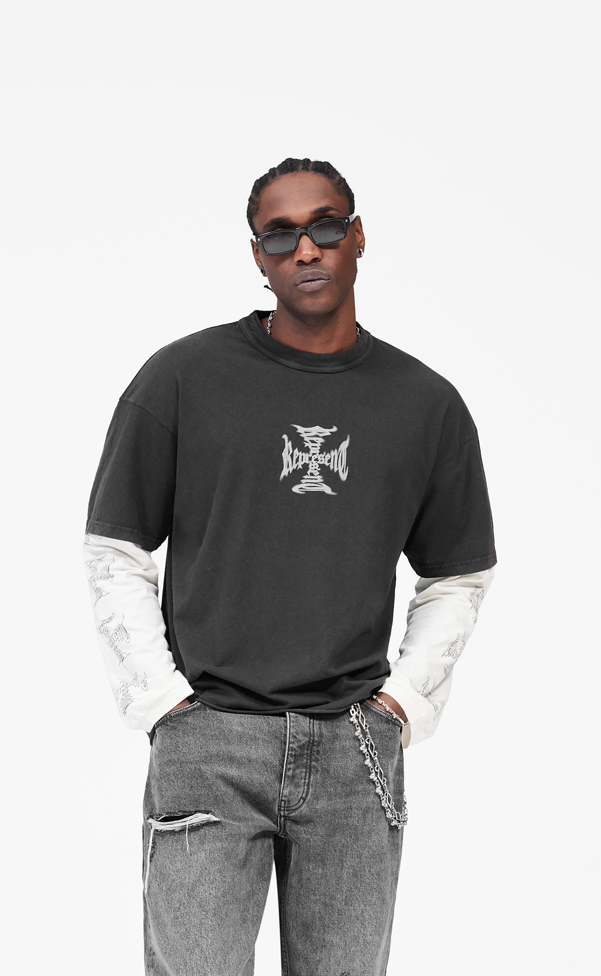 MH FADED BLACK LONGSLEEVE