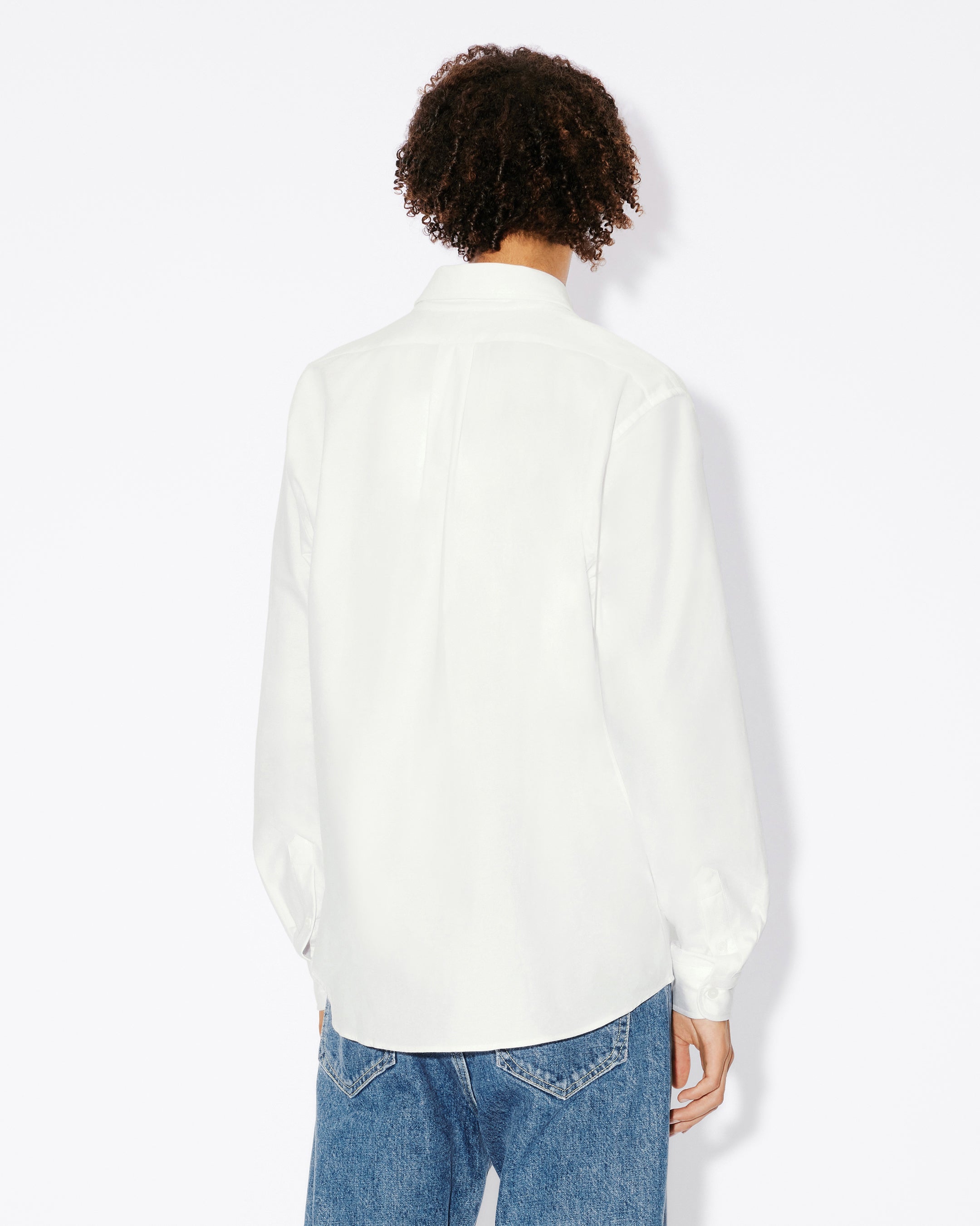 BOKE FLOWER CREST CASUAL WHITE SHIRT