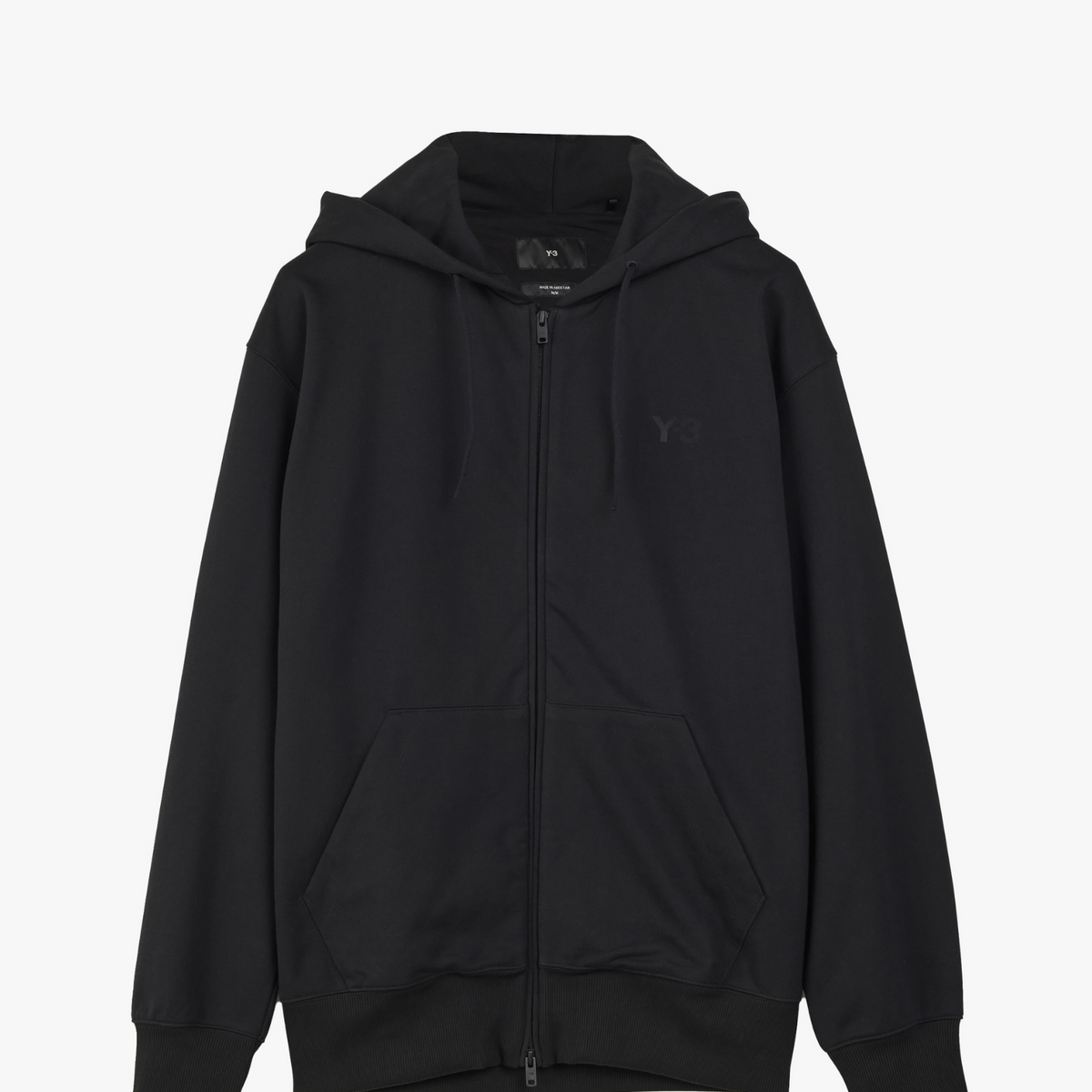 【送料&関税込】Y-3 Black Cotton Zip Hoodie FT ZIP BLACK HOODIE