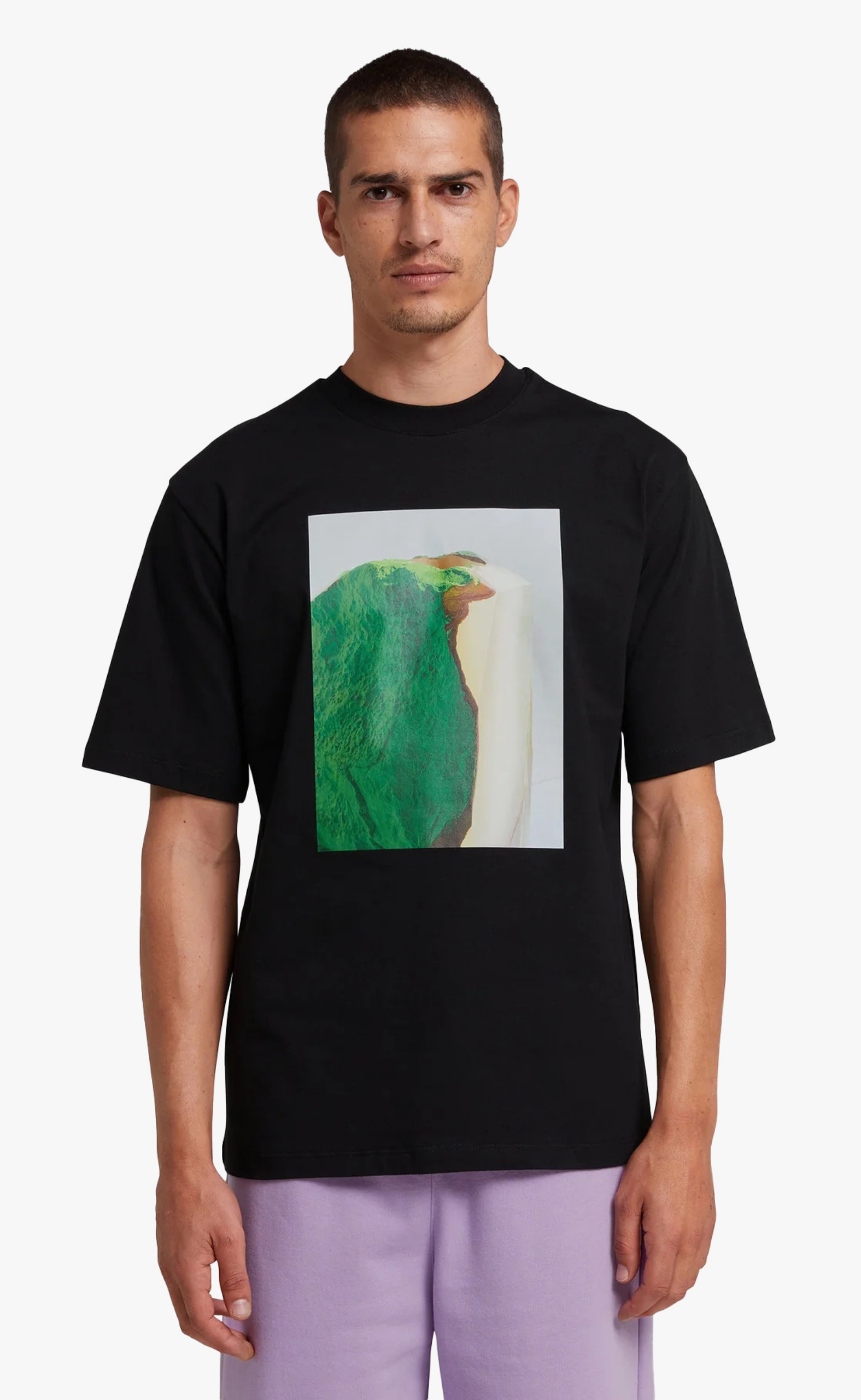 FANTASTIC GREEN INVERSE SERIES BLACK T-SHIRT