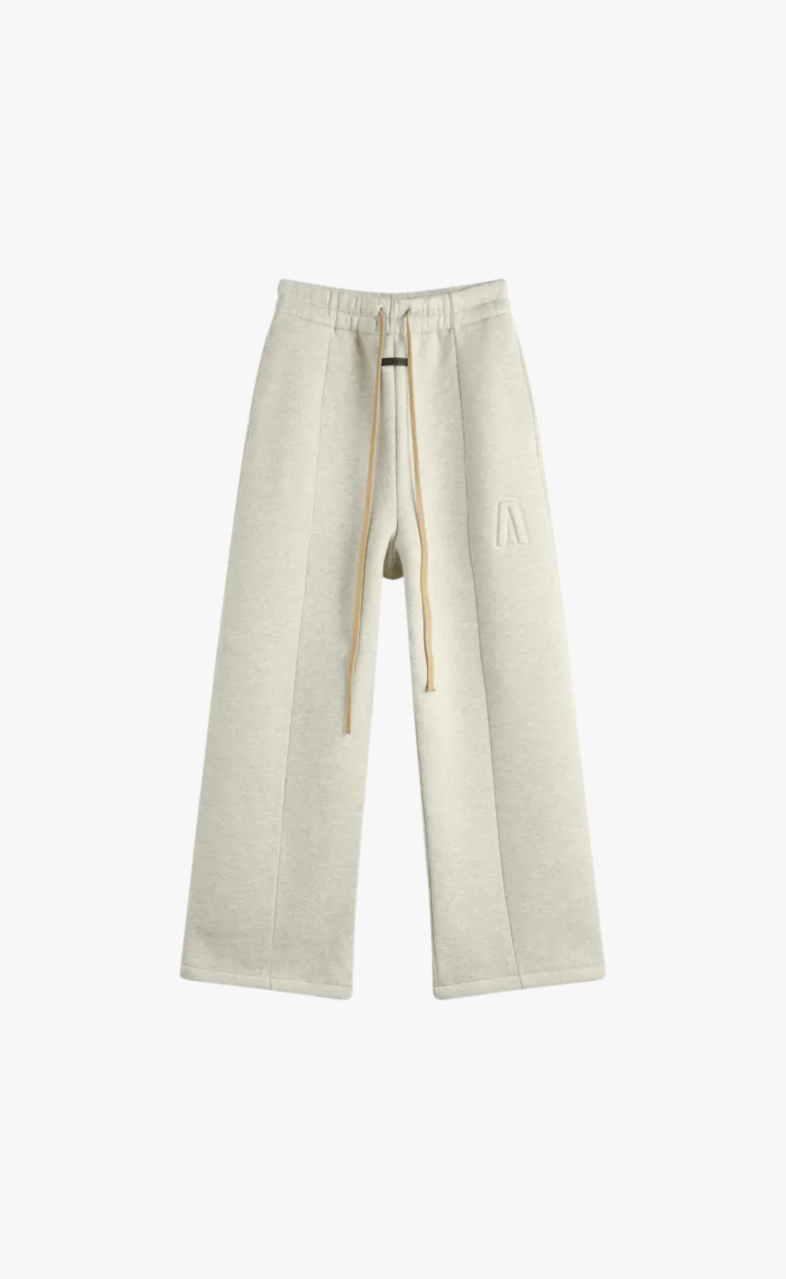 WIDE LEG MELANGE GREY SWEATPANT